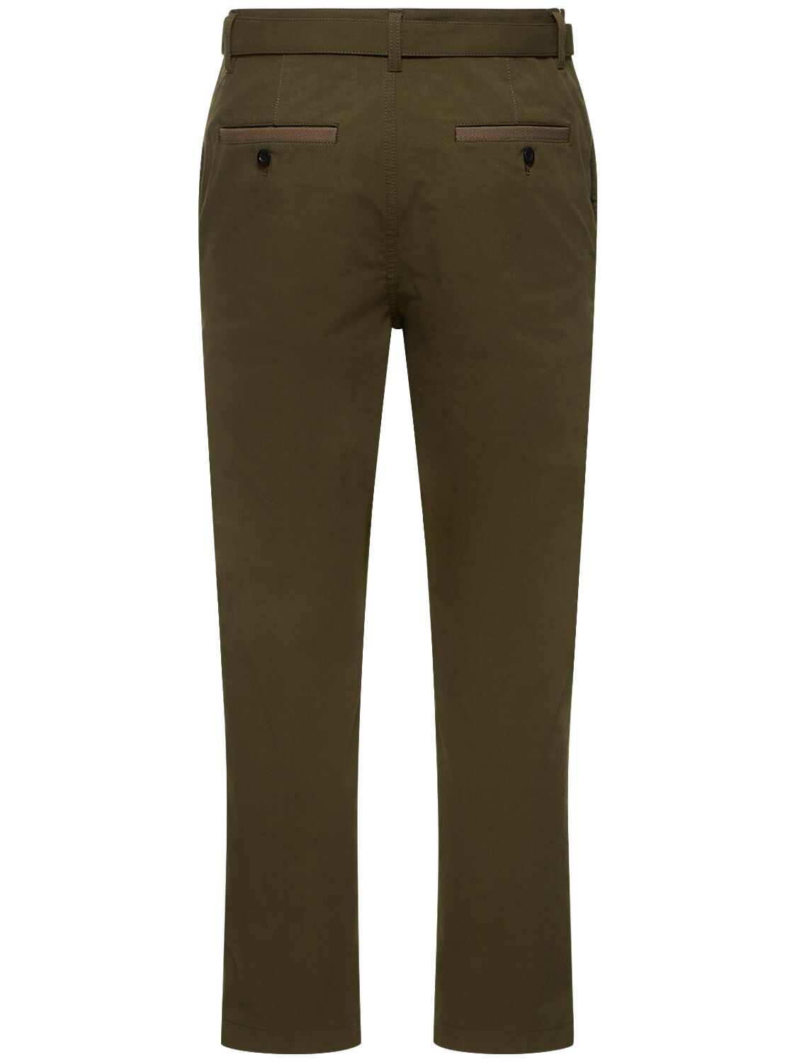 Shop Sacai Ripstop Cotton & Nylon Pants In Khaki