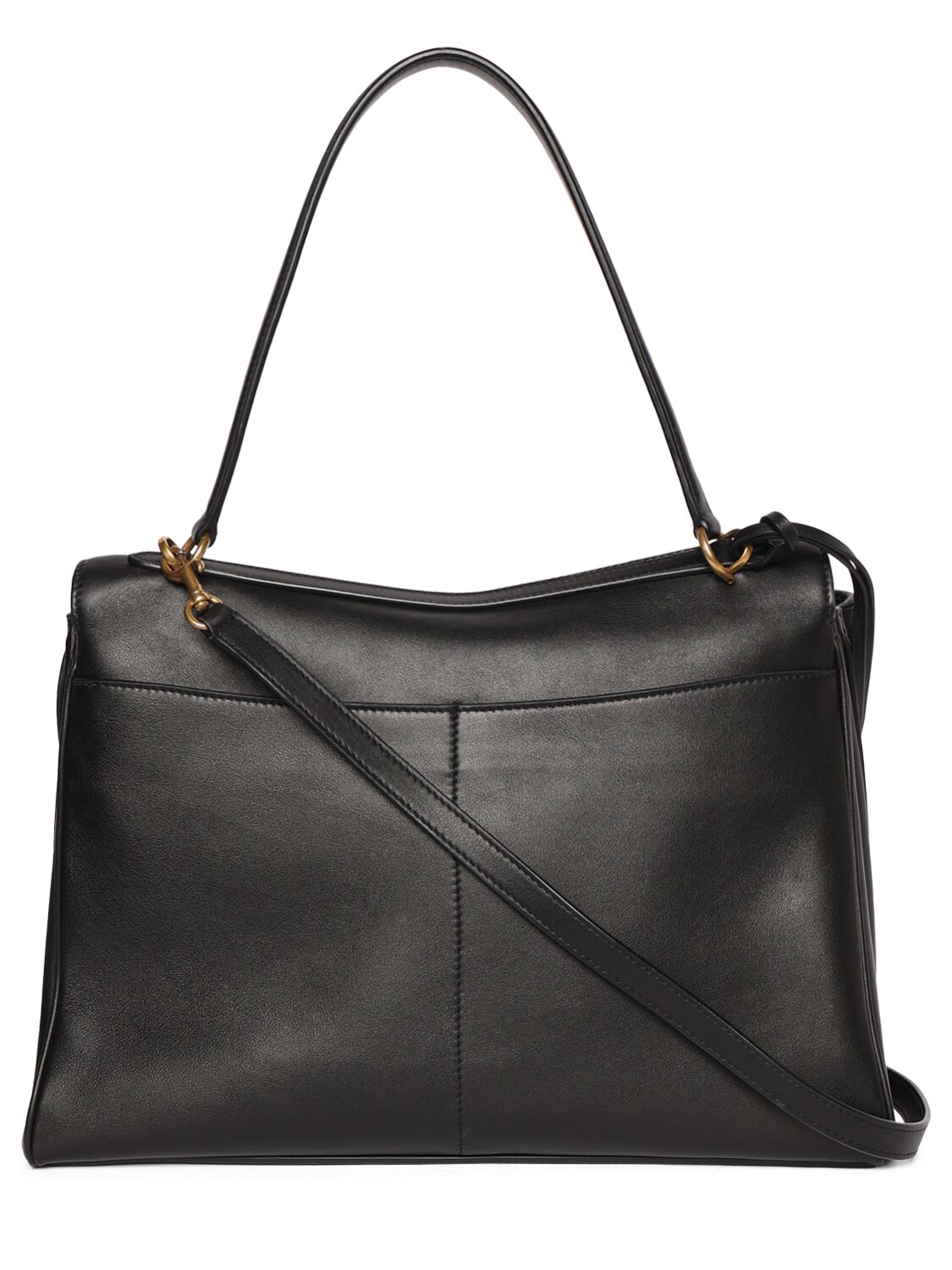 Shop Balenciaga Medium Rodeo Leather Shoulder Bag In Black