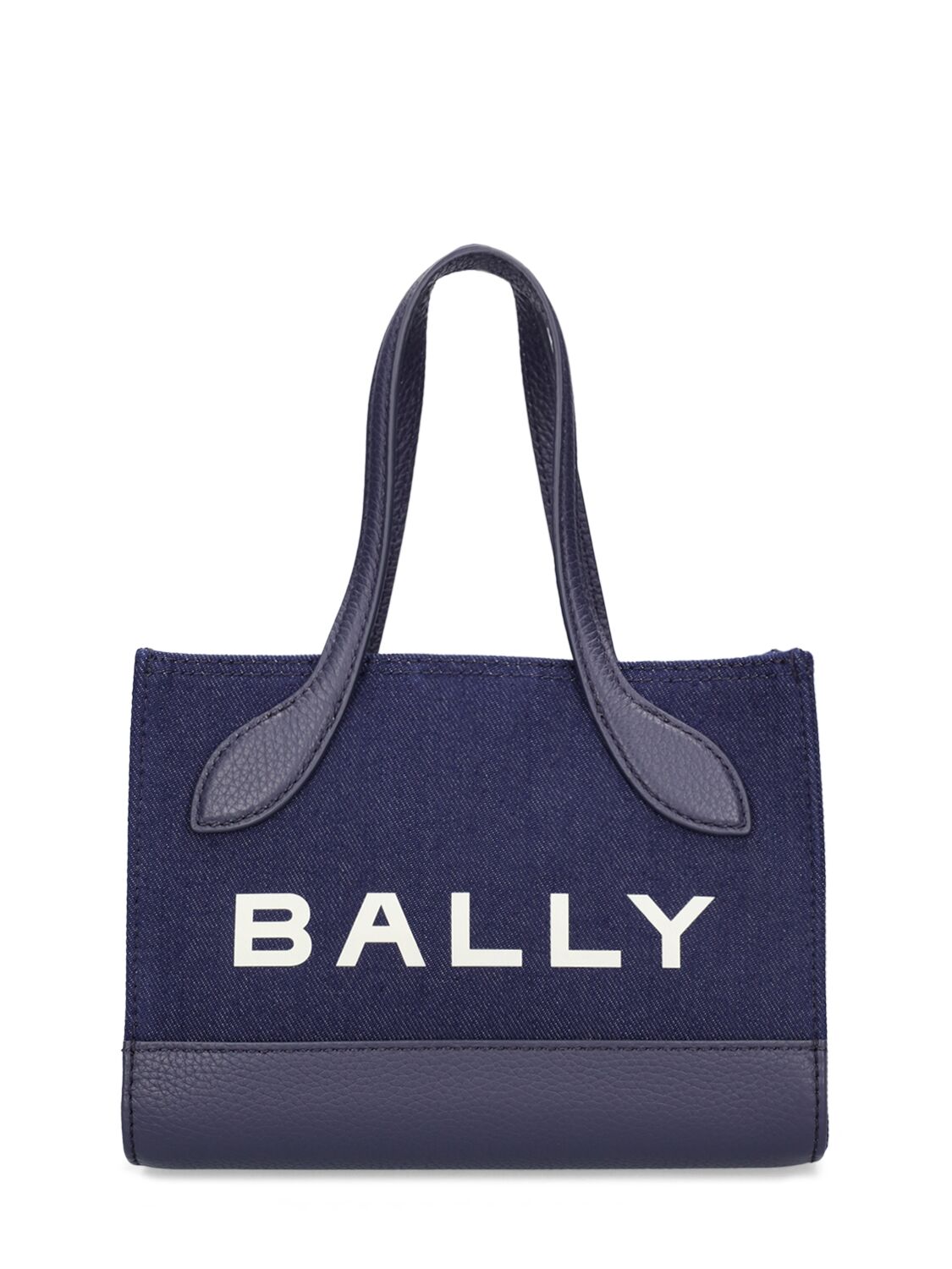 Bally Xs Bar Keep On Organic Cotton Bag In Marine Blue