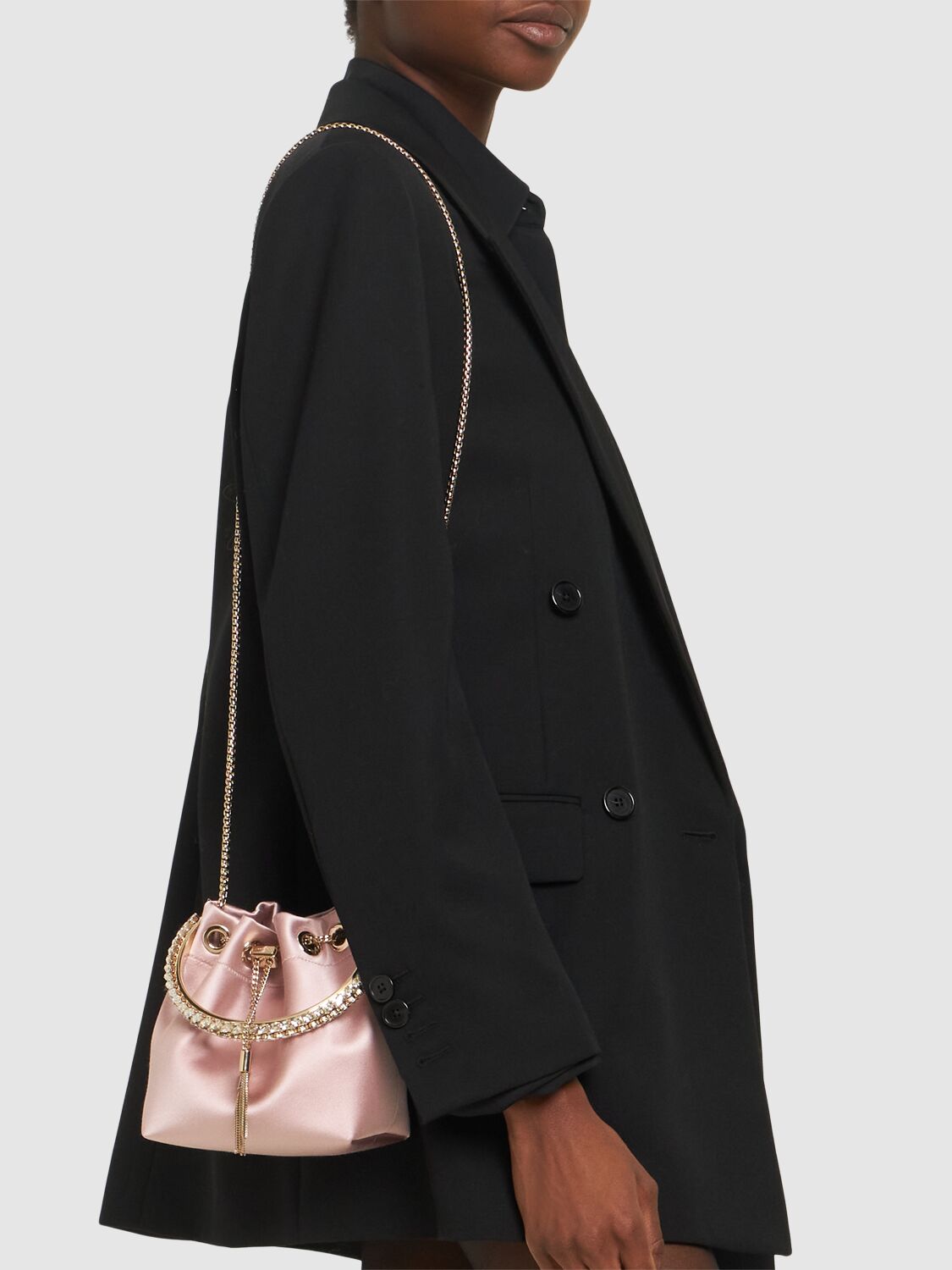 Bon Bon Silk & Crystal Top Handle Bag