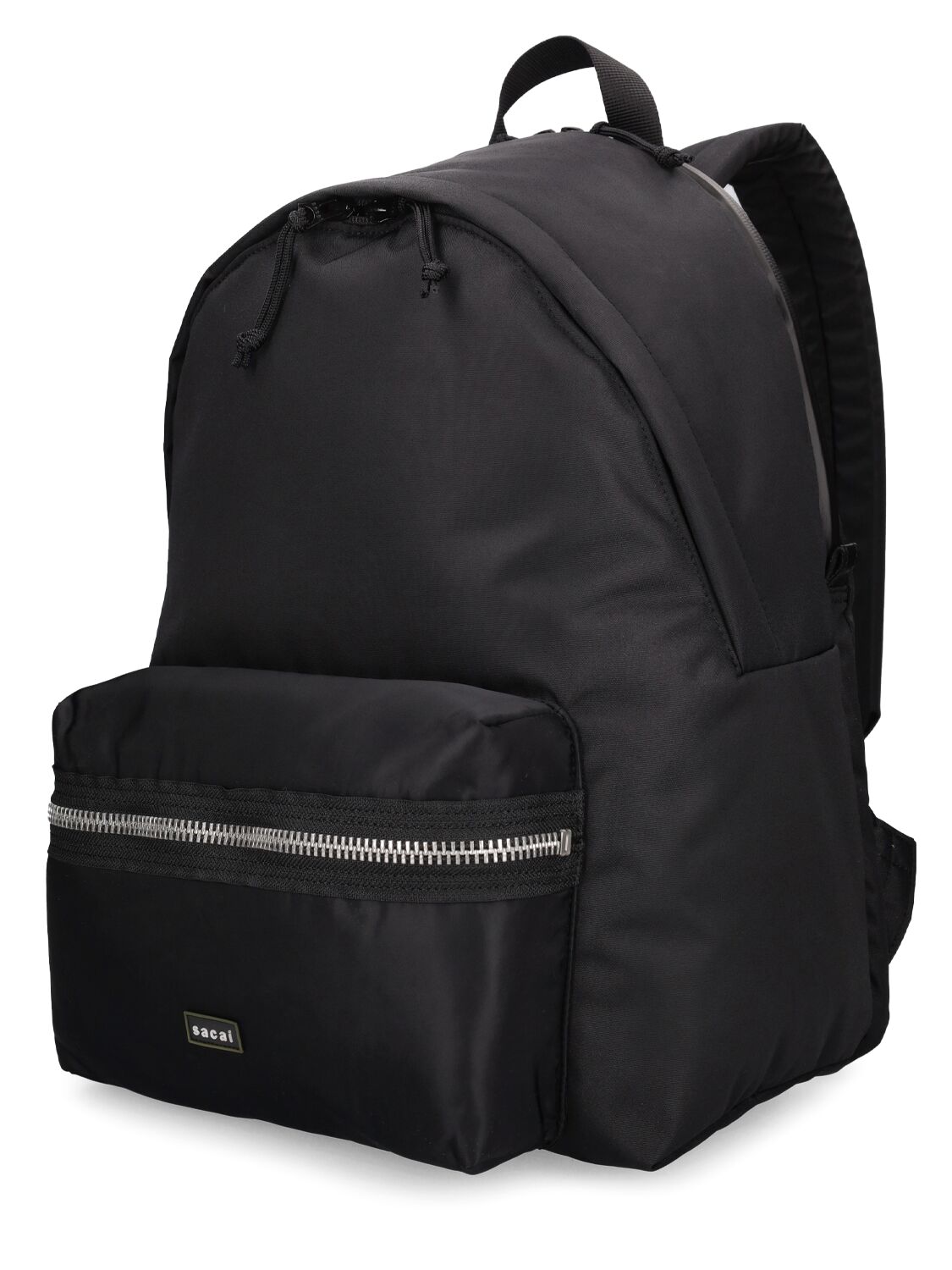 Shop Sacai Pocket Backpack In Black