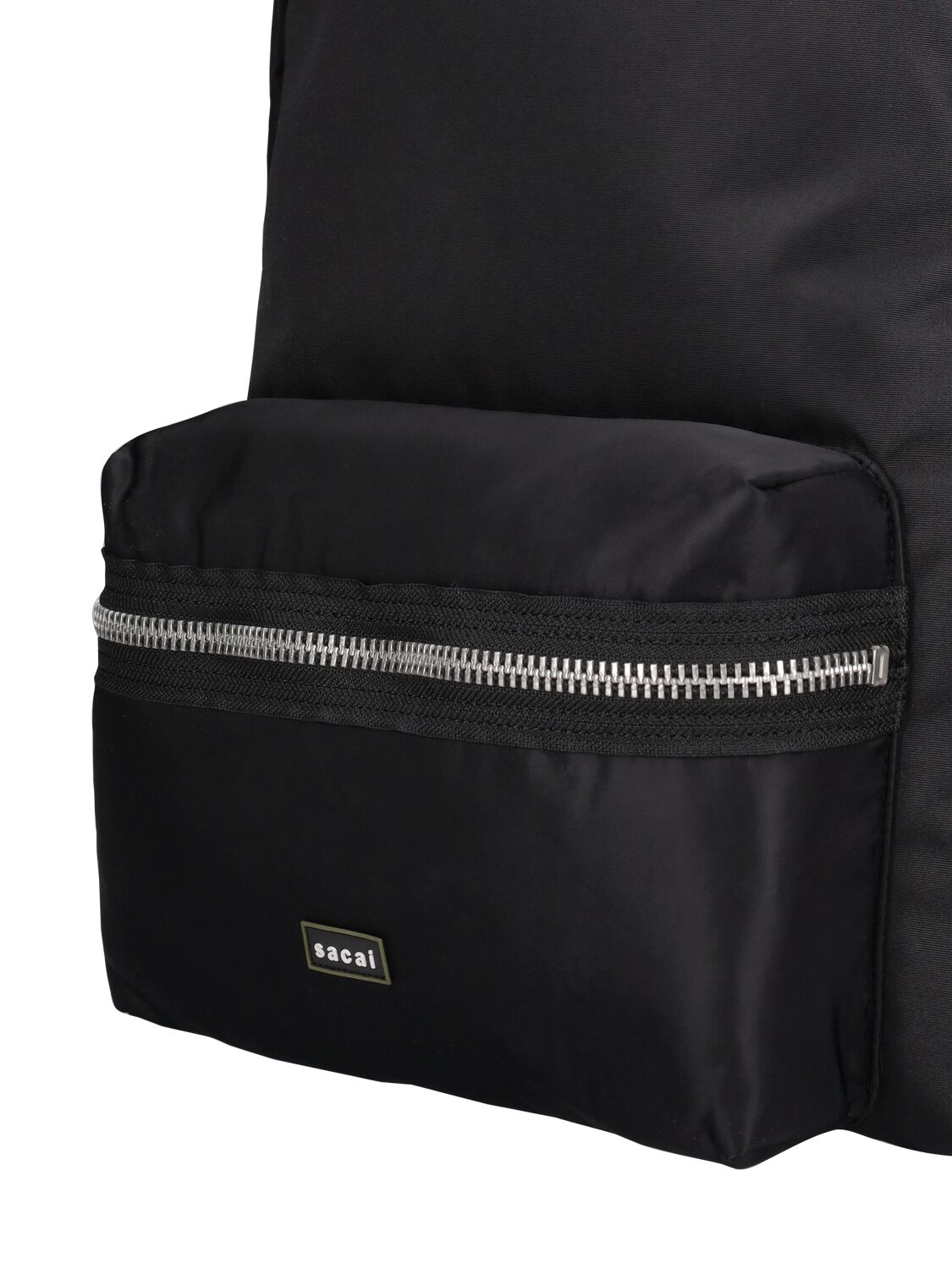 Shop Sacai Pocket Backpack In Black