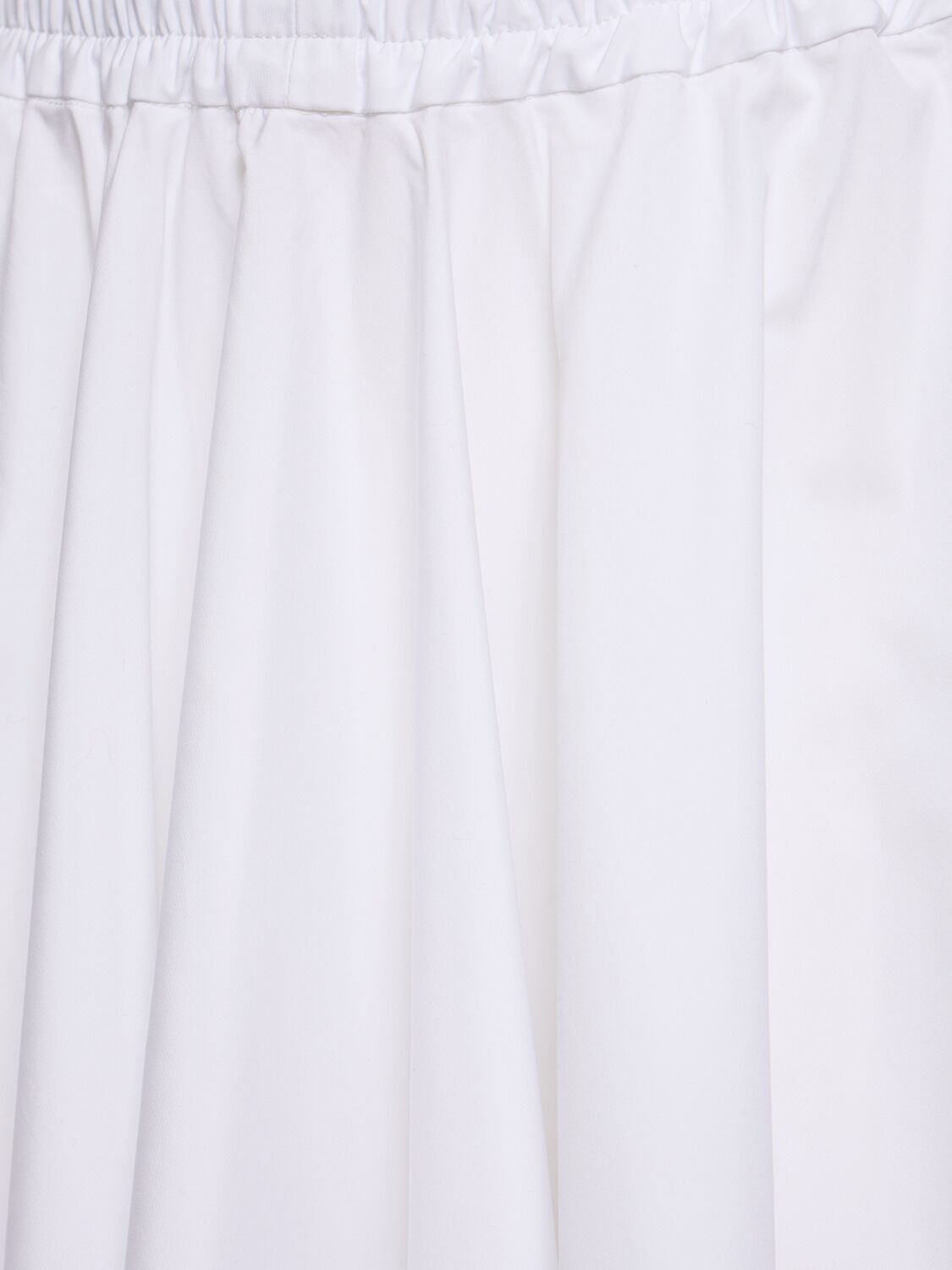 Shop Aspesi Cotton Poplin Midi Skirt In White