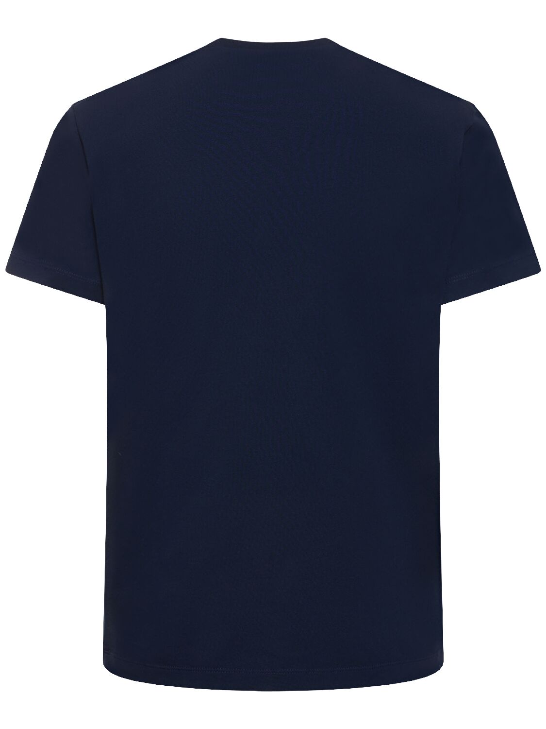 Shop Dsquared2 Logo Cotton Jersey T-shirt In Navy