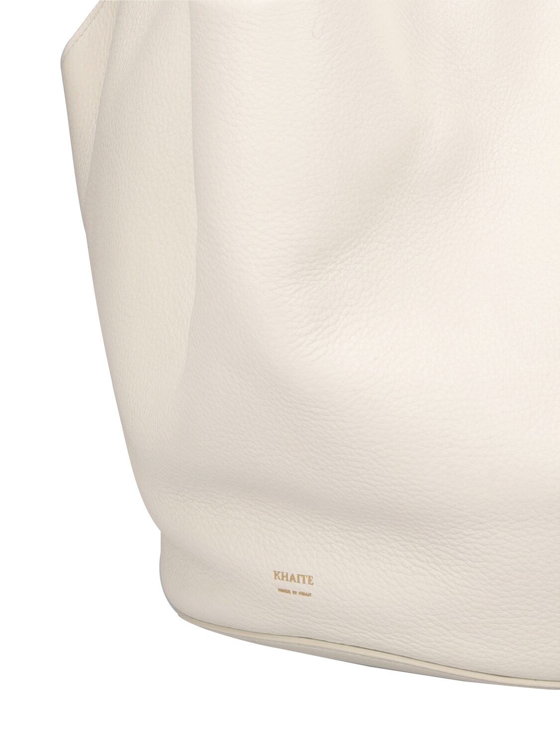 Shop Khaite Medium Lotus Smooth Leather Tote Bag In Off White