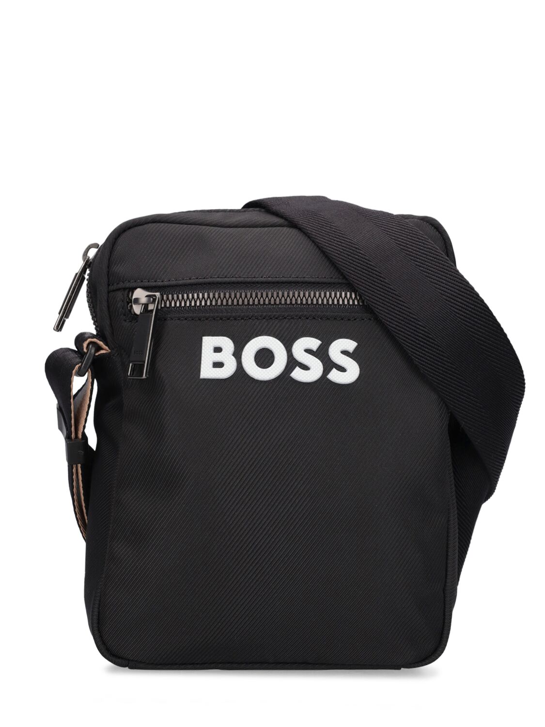 Hugo Boss Catch Logo Crossbody Bag In Black