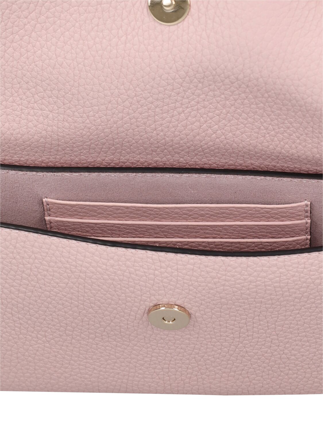 Shop Valentino Small Rockstud Leather Top Handle Bag In Rose Quartz