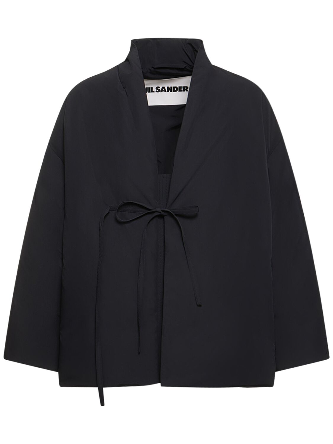 Jil Sander Water-repellent Tech Kimono Down Jacket In Black