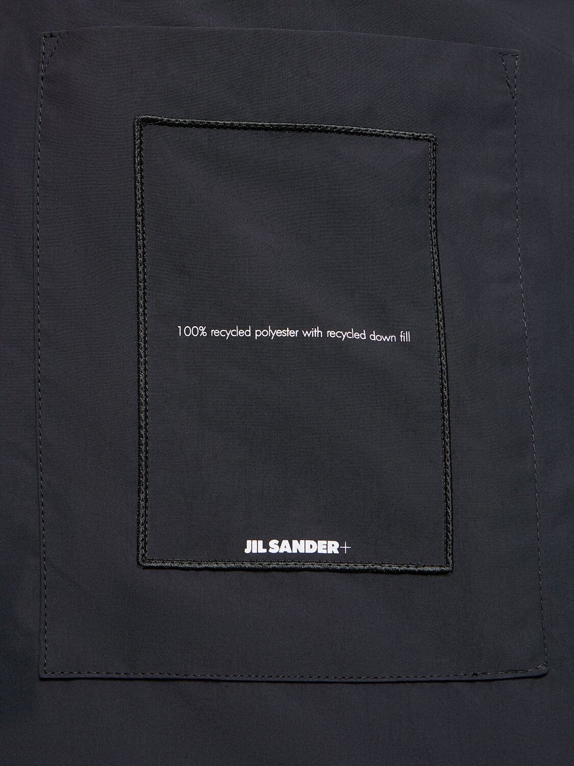 Shop Jil Sander Water-repellent Tech Kimono Down Jacket In Black