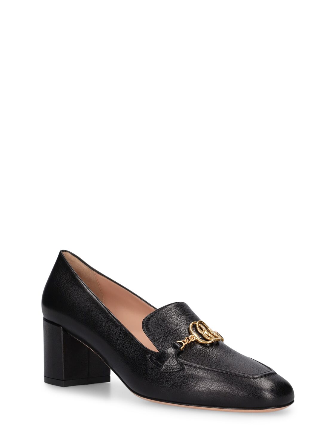 Shop Bally 50mm Obrien Leather Loafers In Black