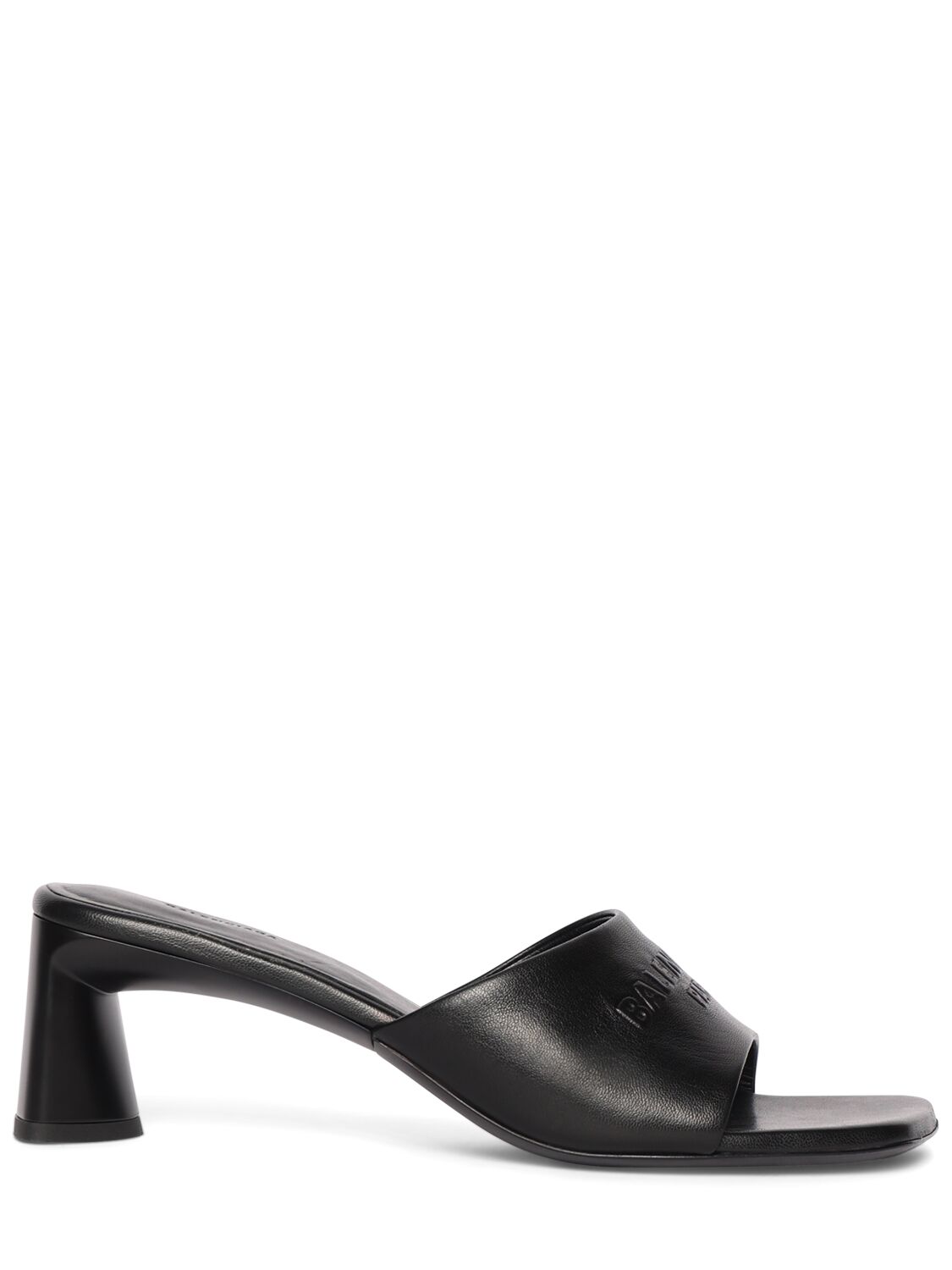 Shop Balenciaga 60mm Dutyfree Shiny Leather Sandals In Black