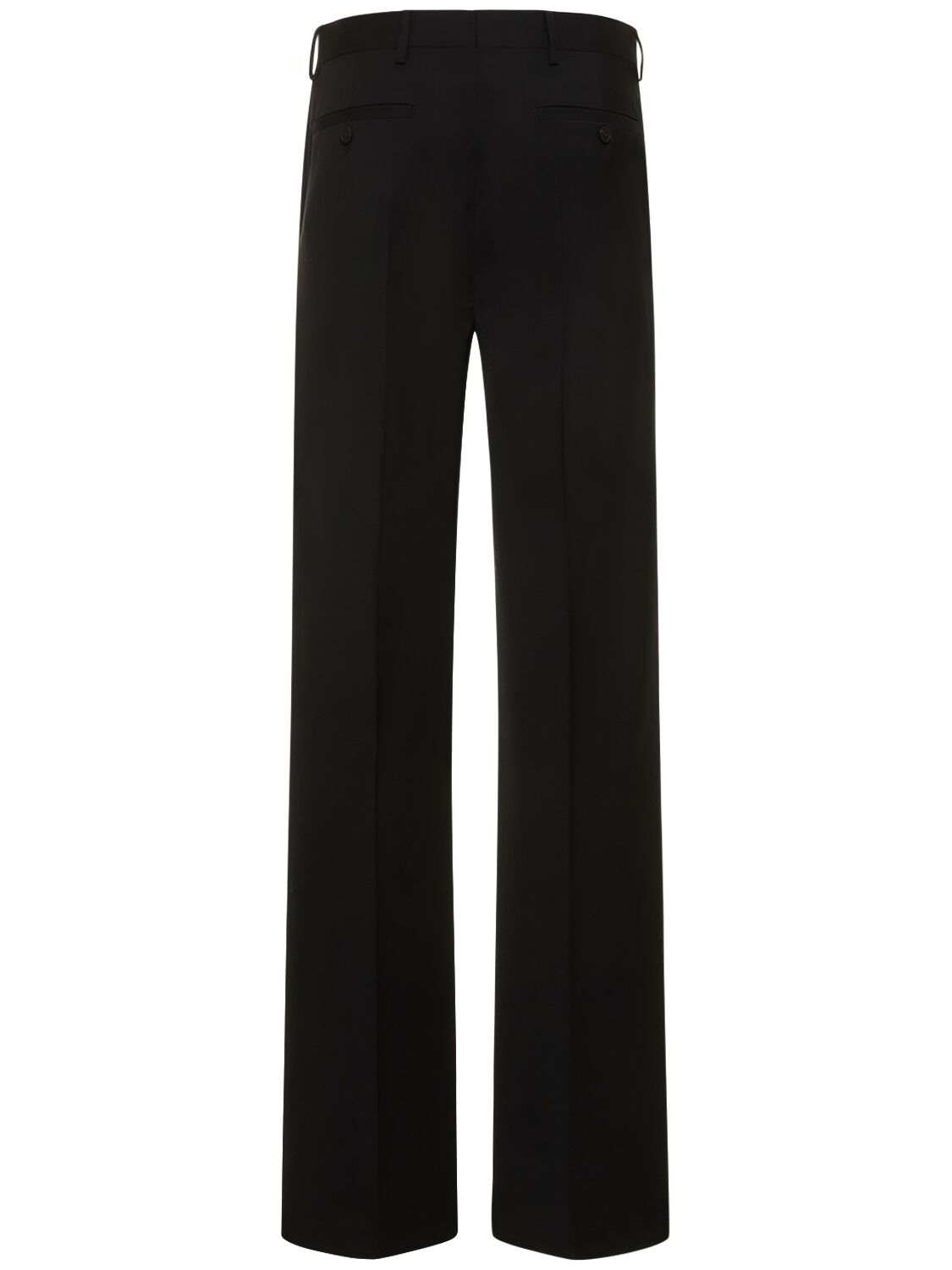 Shop Rick Owens Dietrich Light Wool Straight Pants In Black