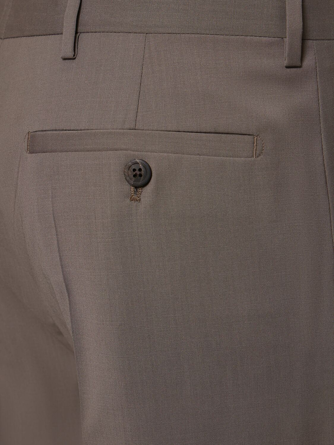 Shop Rick Owens Dietrich Light Wool Straight Pants In Grey