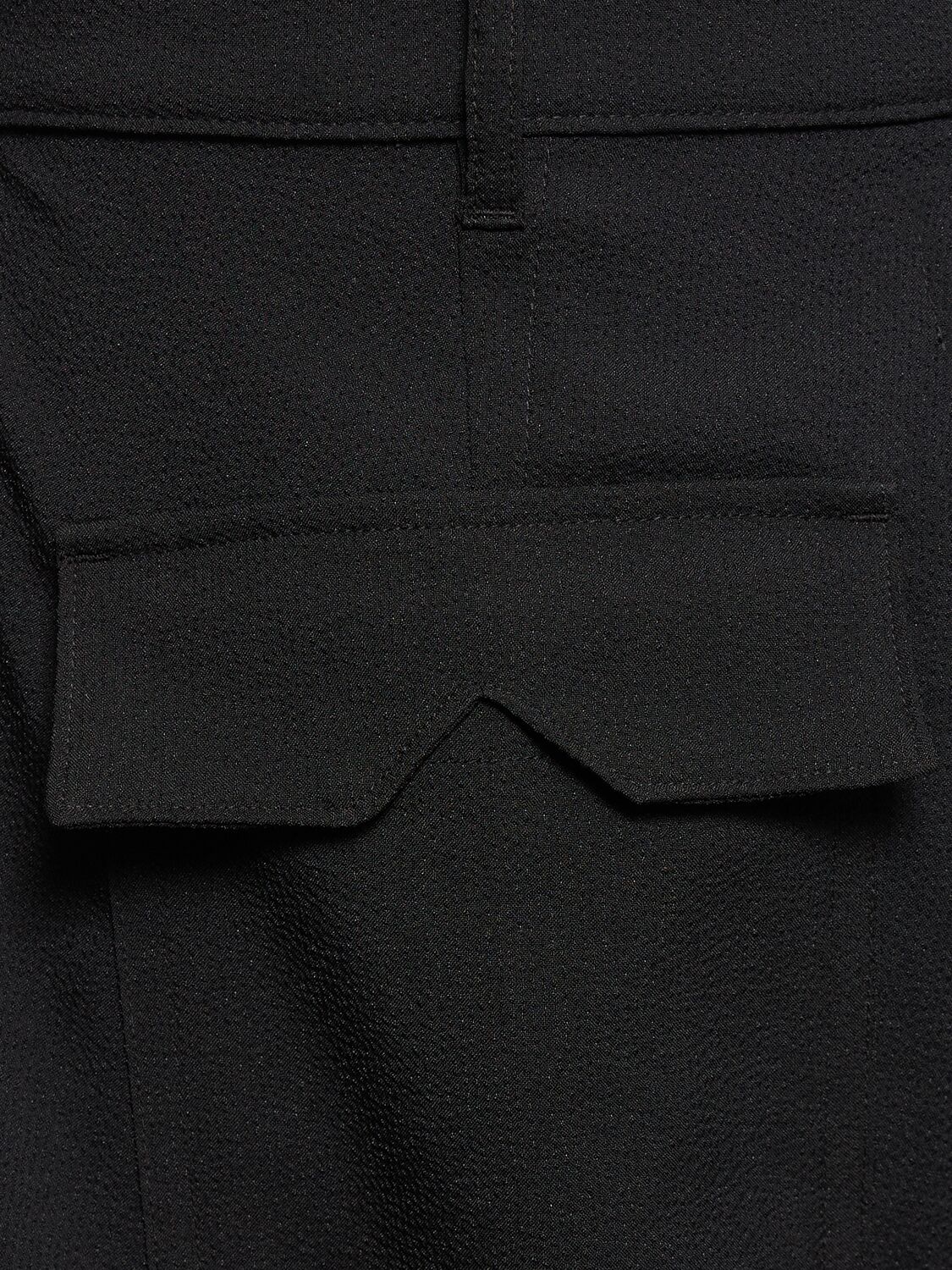 Shop Rhude Seersucker Parachute Pants In Black