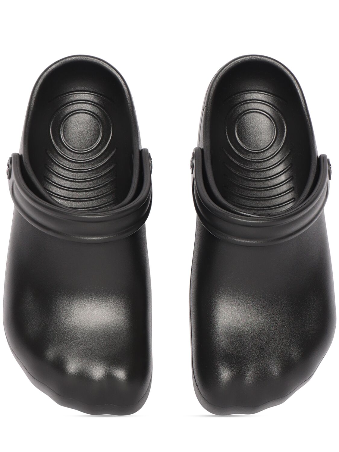 Shop Balenciaga 3cm Sunday Molded Rubber Slides In Black