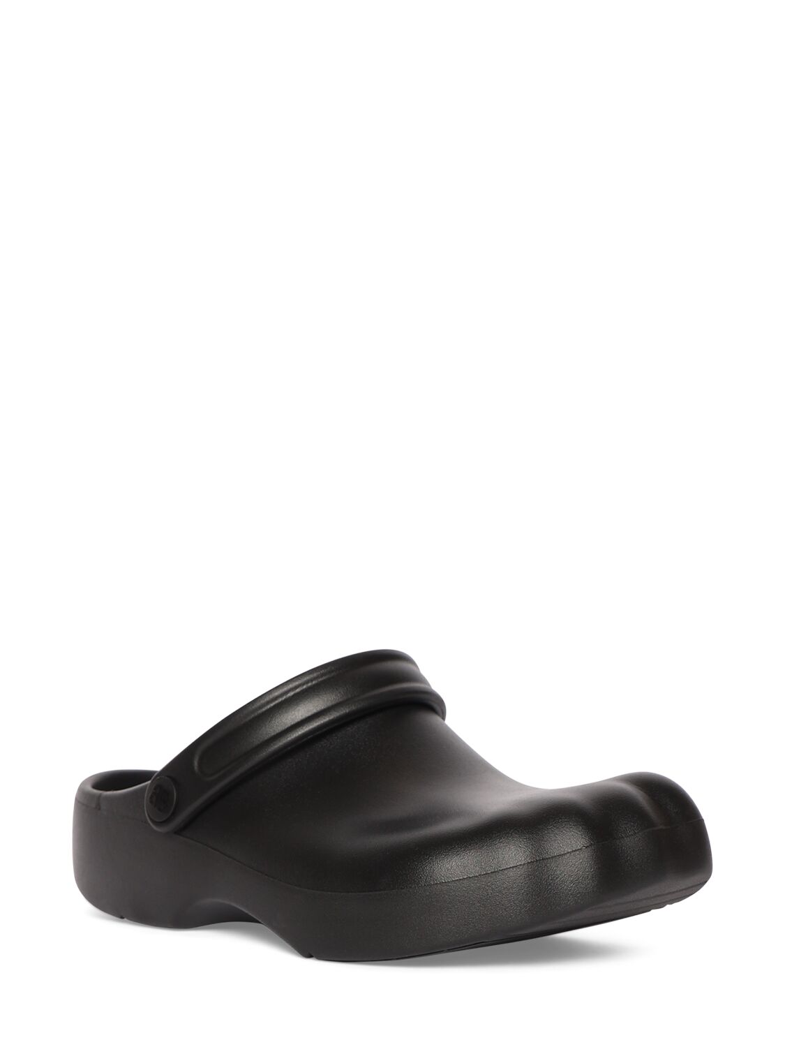 Shop Balenciaga 3cm Sunday Molded Rubber Slides In Black