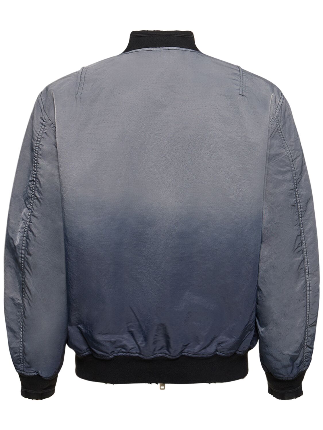 Shop Diesel Oval-d Garment Dyed Bomber Jacket In Blue
