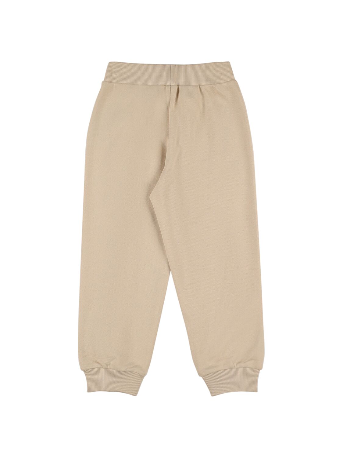 Shop Balmain Organic Cotton Sweatpants In Beige