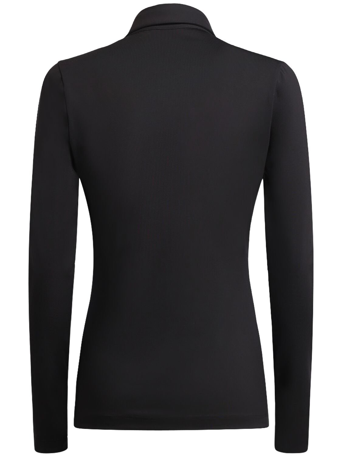 Shop Balenciaga Stretch Tech Fitted Shirt In Black
