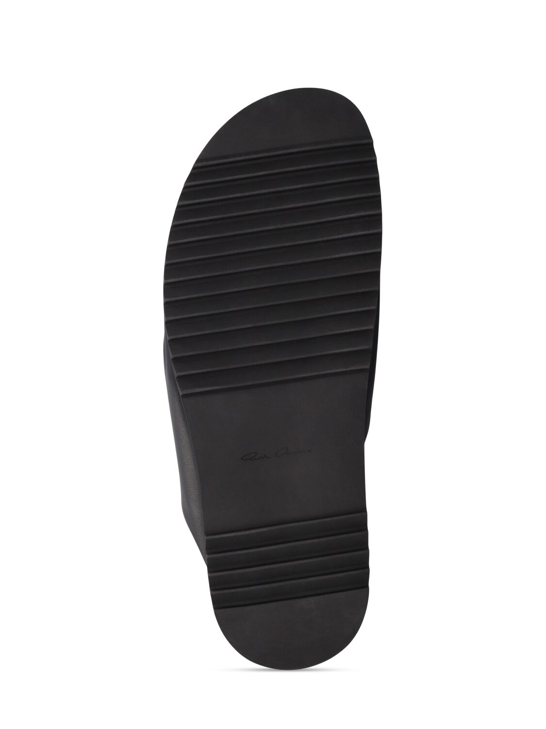 Shop Rick Owens Mobious Granola Leather Sandals In Black
