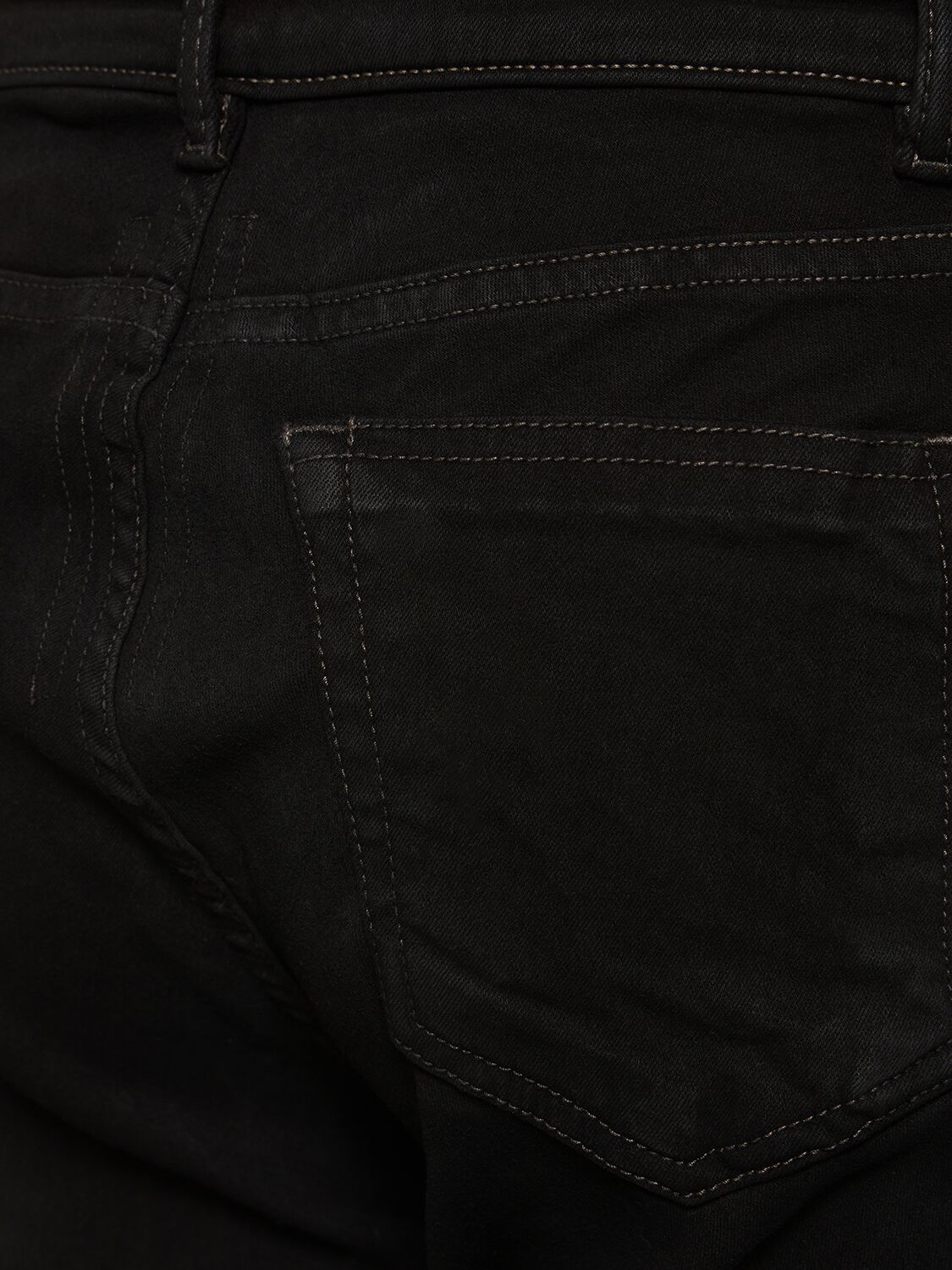 Shop Rick Owens Bias Bootcut Flared Denim Jeans In Black