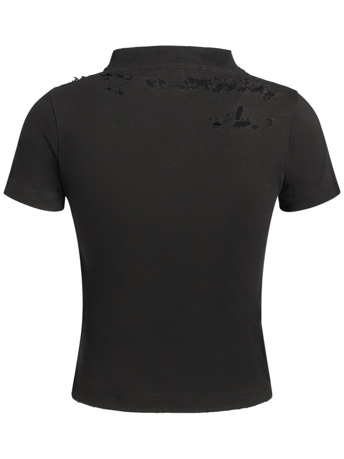 Shop Balenciaga Cotton Shrunk T-shirt In Black,white