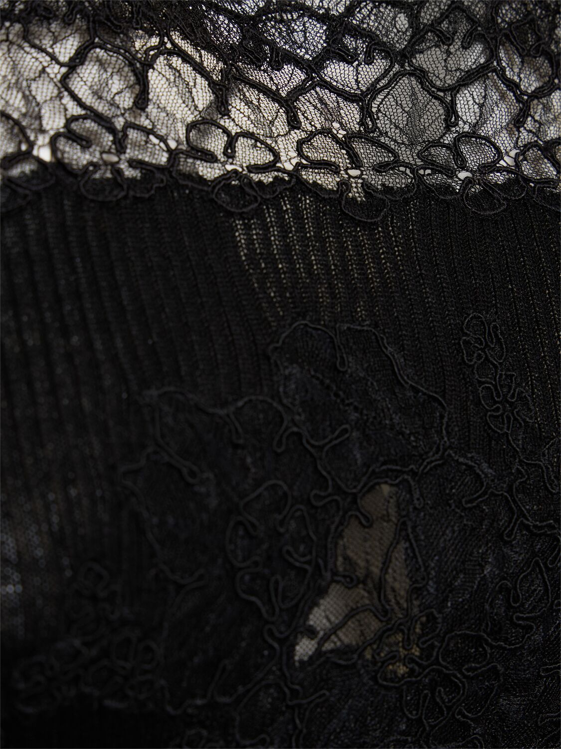 Shop Ermanno Scervino Embroidered Cotton & Lace Top In Black