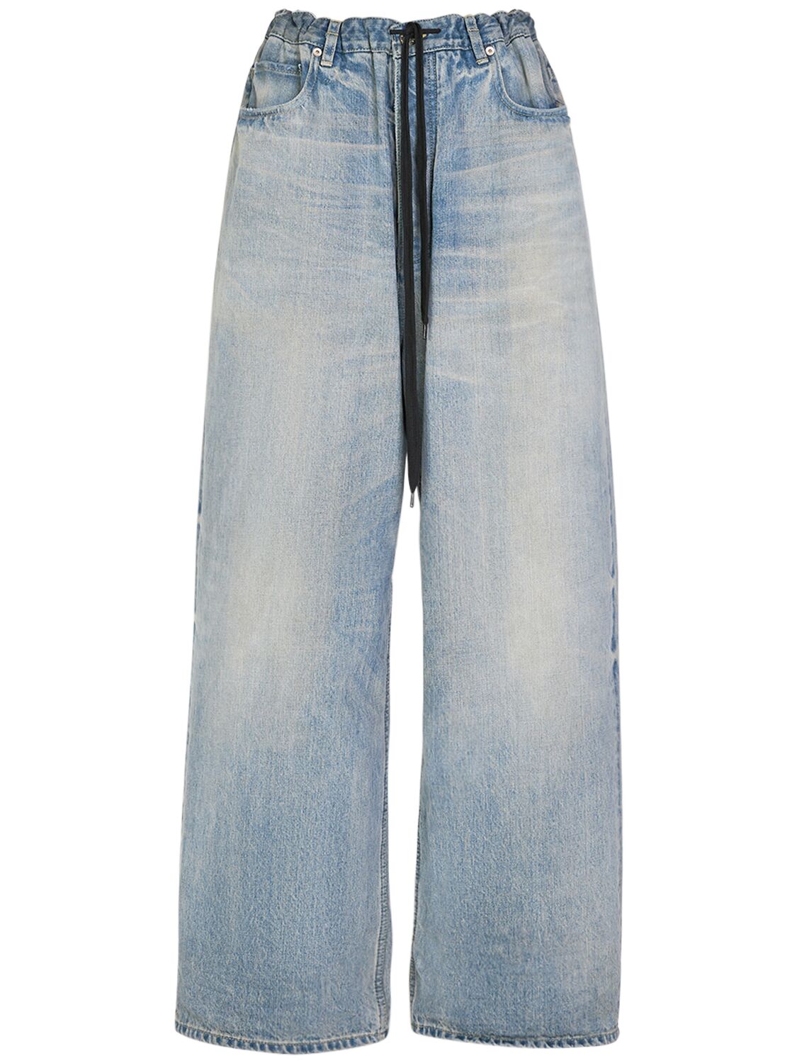 Balenciaga Oversized Denim Baggy Pants In Outback Blue