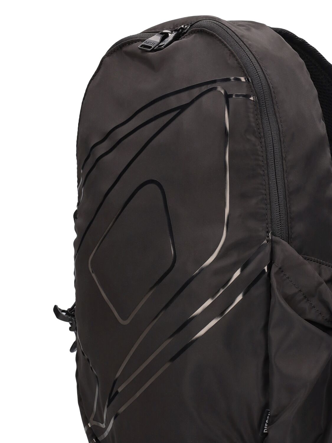 Shop Diesel Oval-d Light Nylon Body Bag In Black