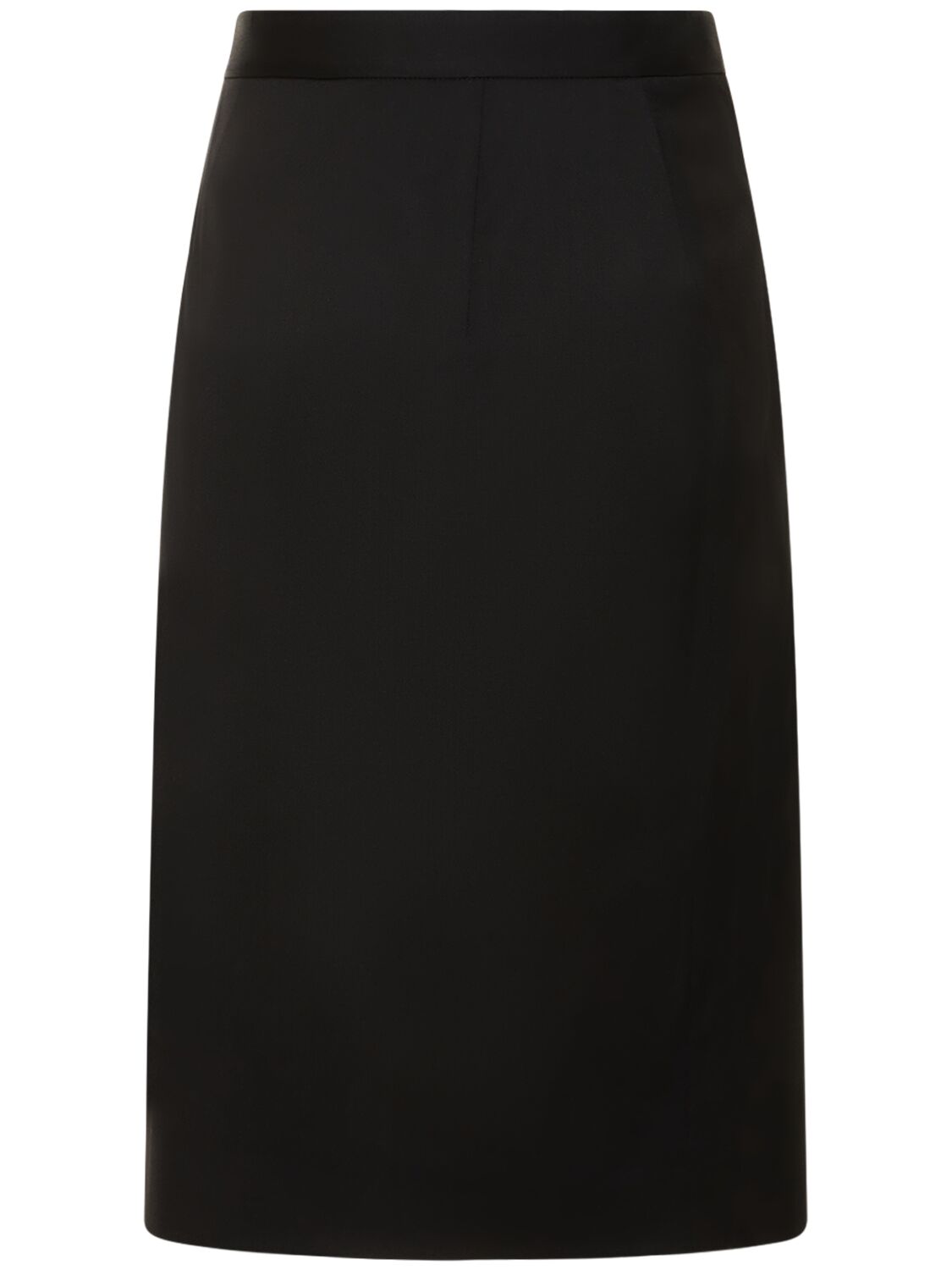 Shop Vivienne Westwood Rita Wool Serge Maxi Slit Midi Skirt In Black