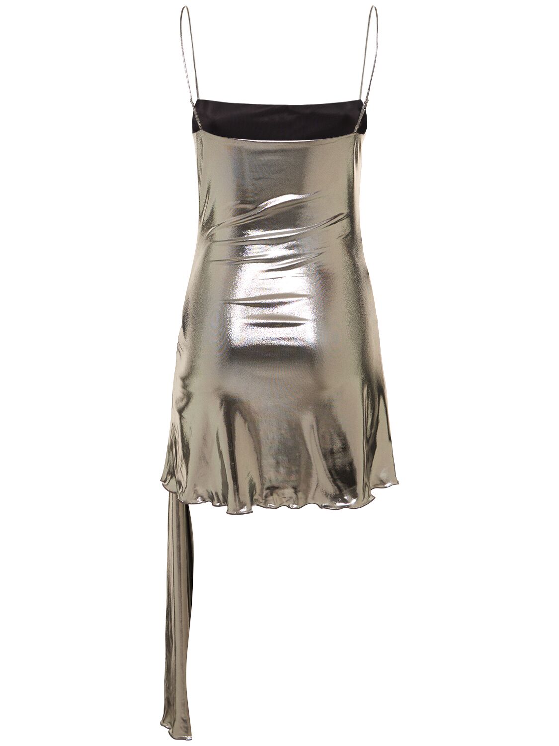 Shop Diesel D Blas Jersey Mini Dress In Silver
