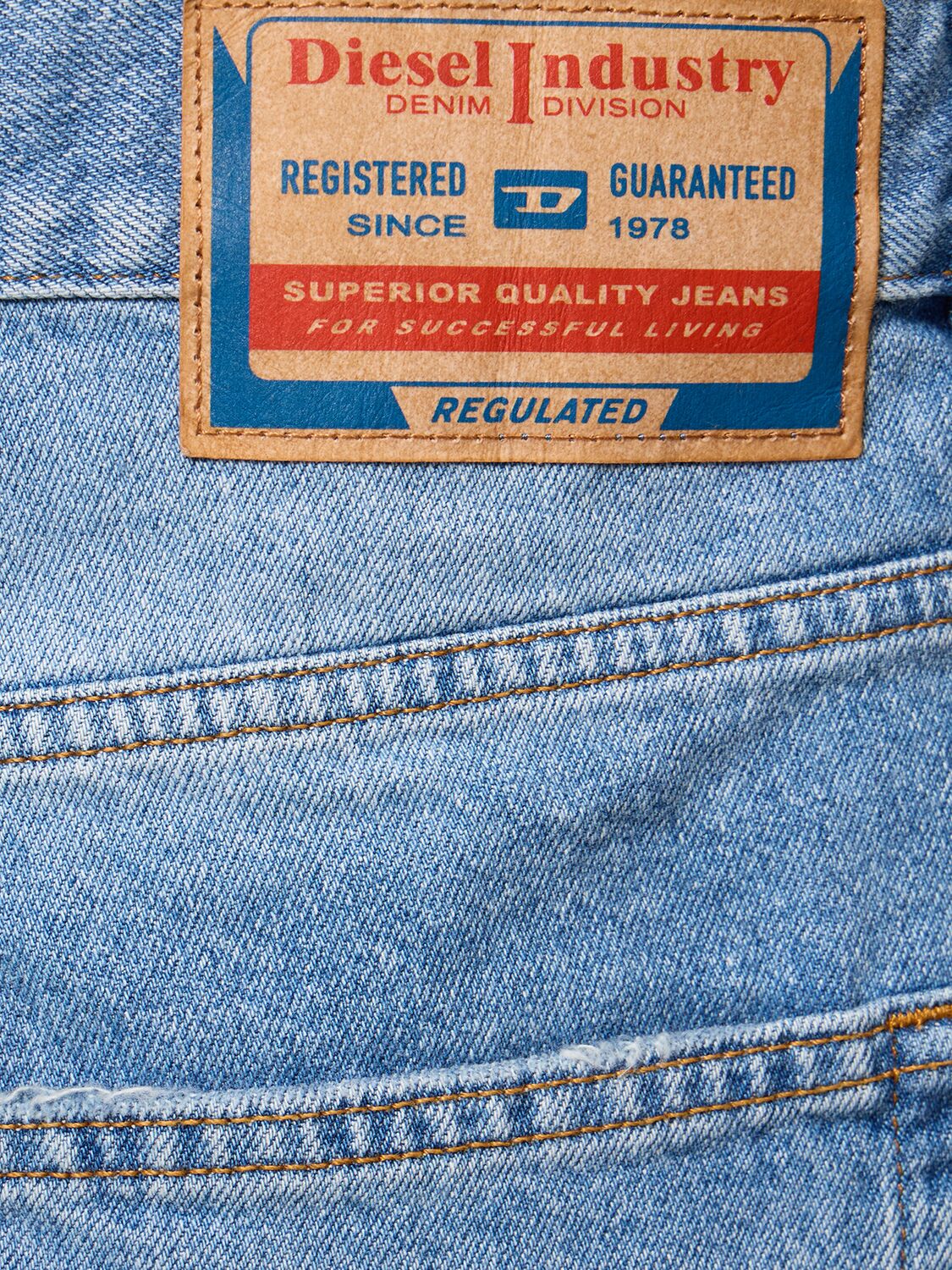 Shop Diesel Regular Viscose Denim Shorts In Blue