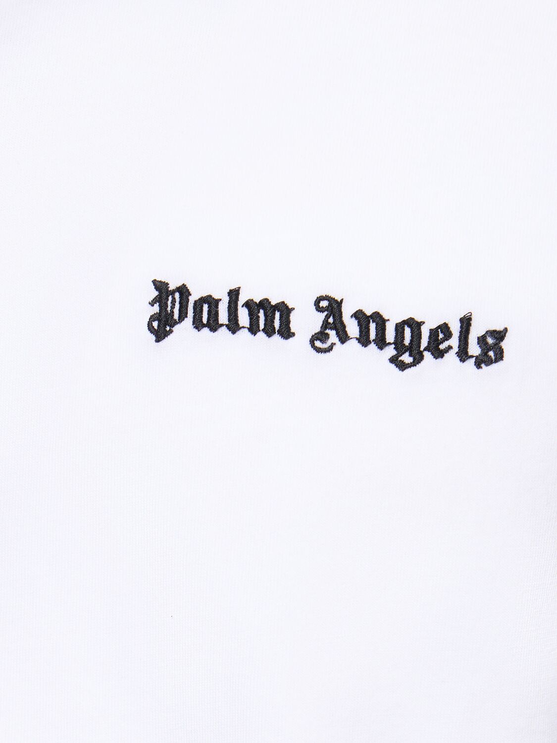 Shop Palm Angels Set Of 3 Logo Cotton T-shirts In Multicolor