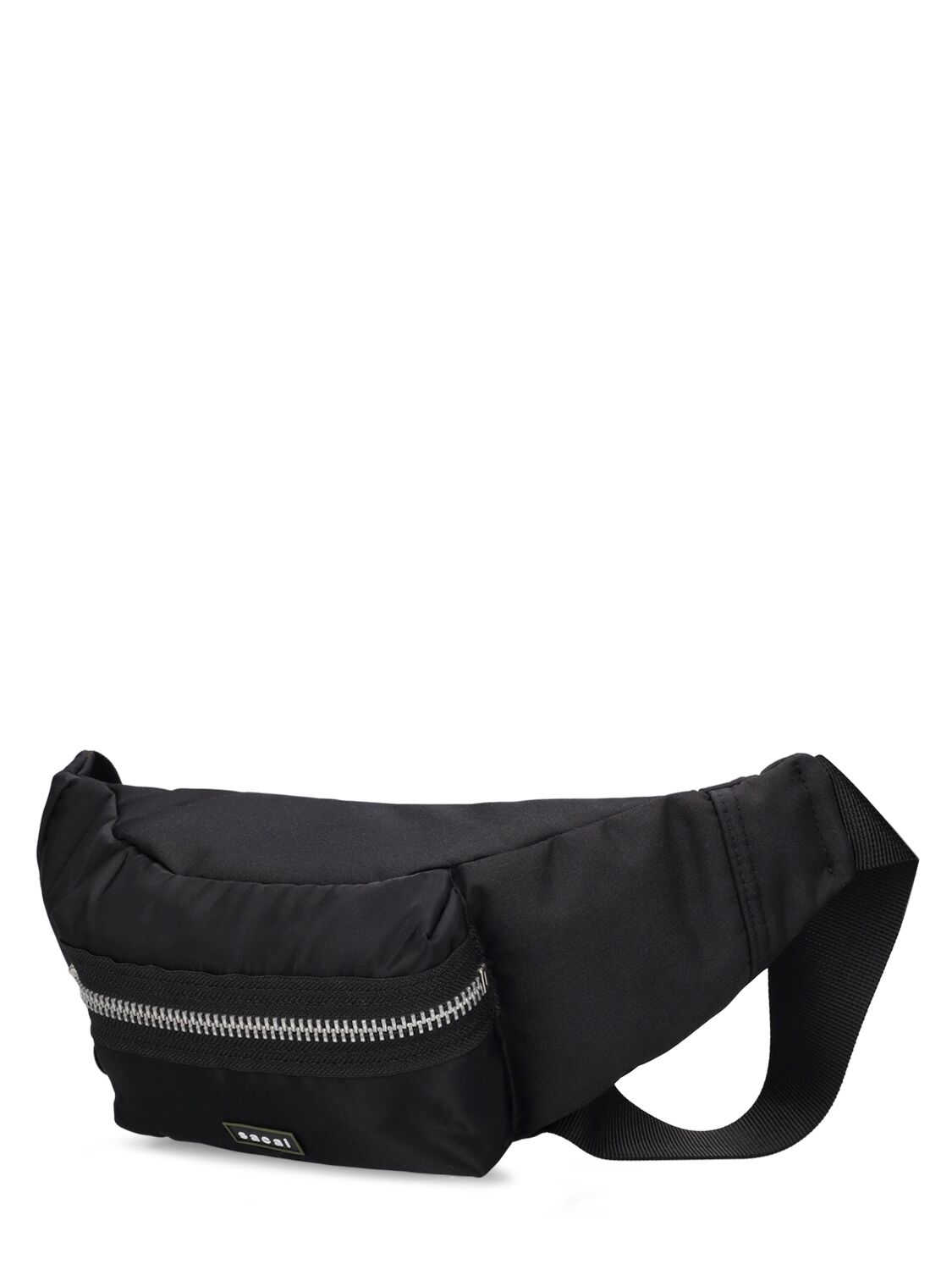 Shop Sacai Pocket Belt Bag In Black