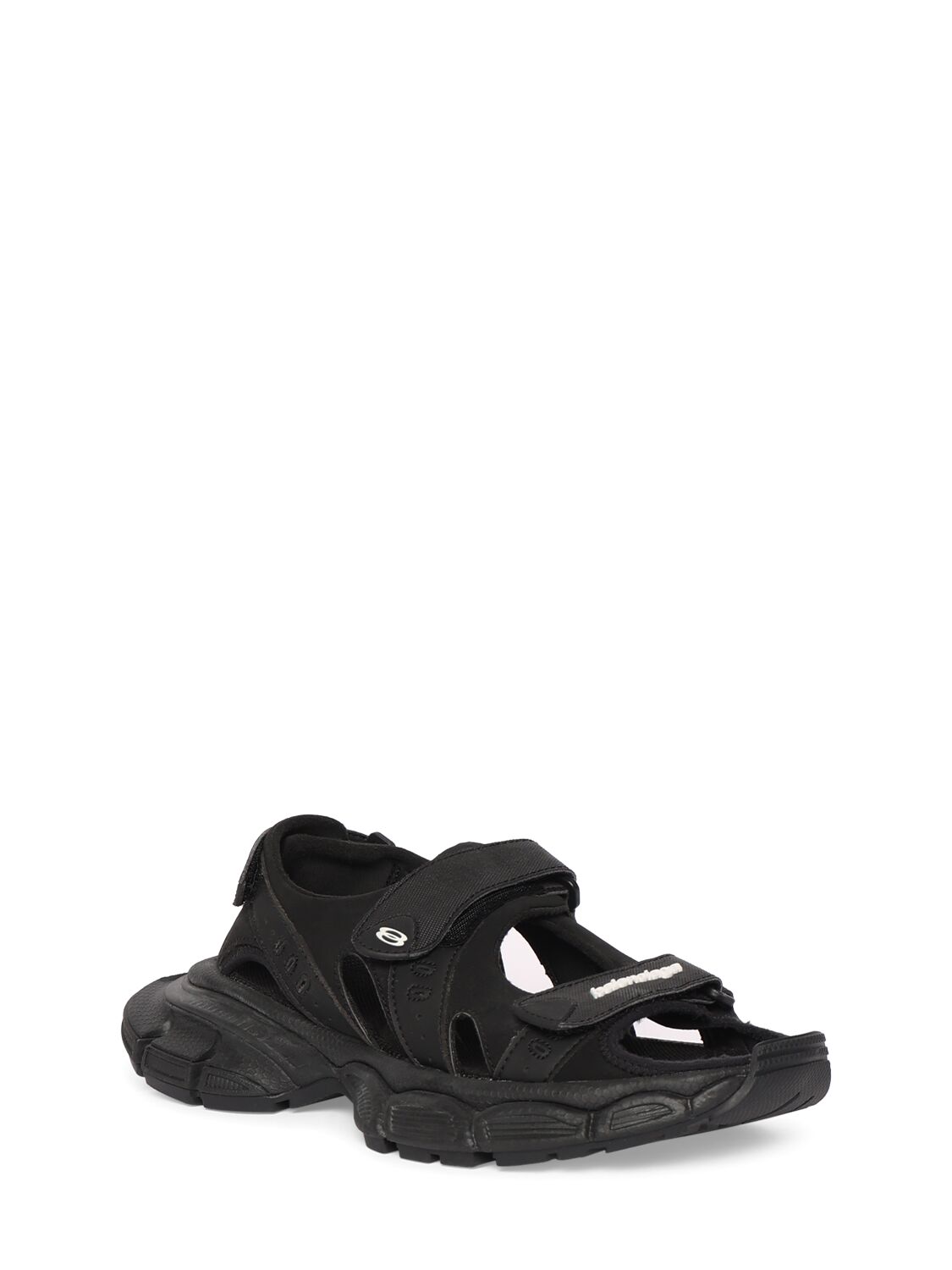 Shop Balenciaga 5cm 3xl Rubber Sandals In Black