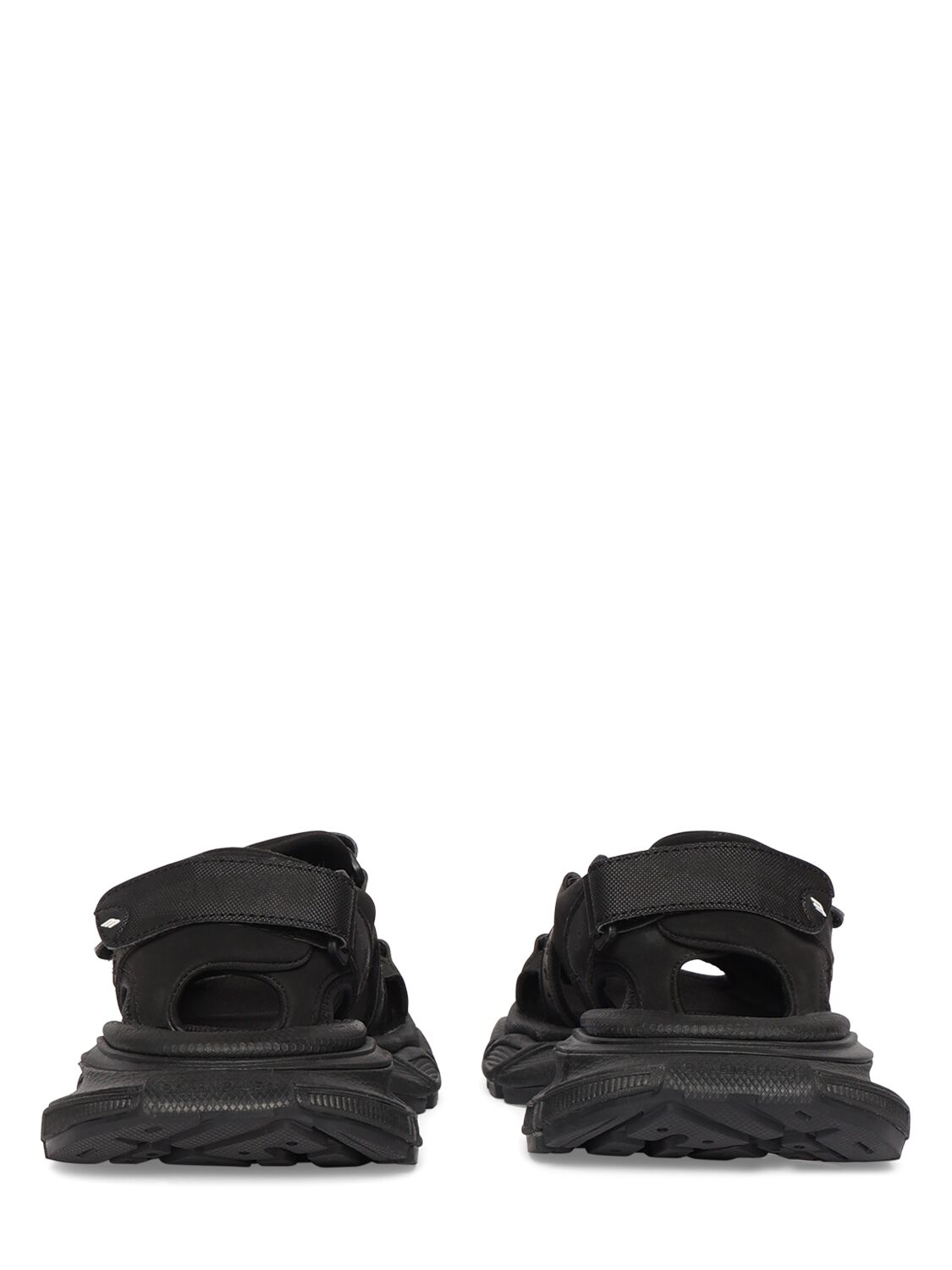 Shop Balenciaga 5cm 3xl Rubber Sandals In Black