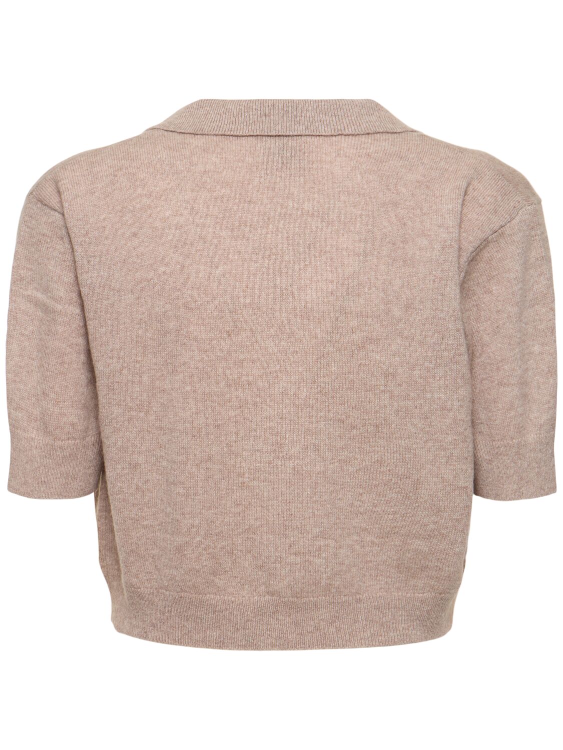 Shop The Garment Piemonte Cropped Cashmere Top In Brown