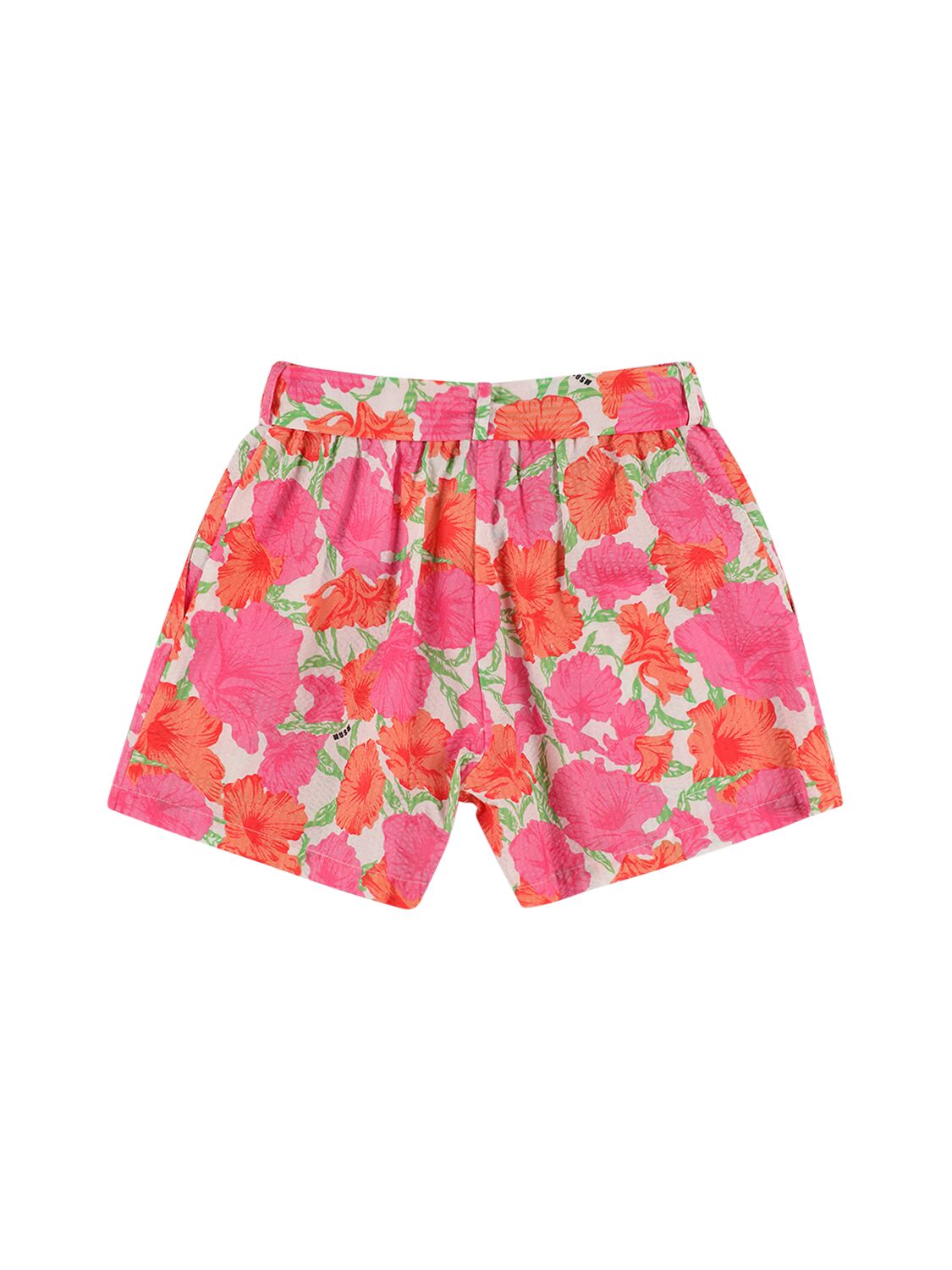 Shop Msgm Flower Printed Shorts In Multicolor