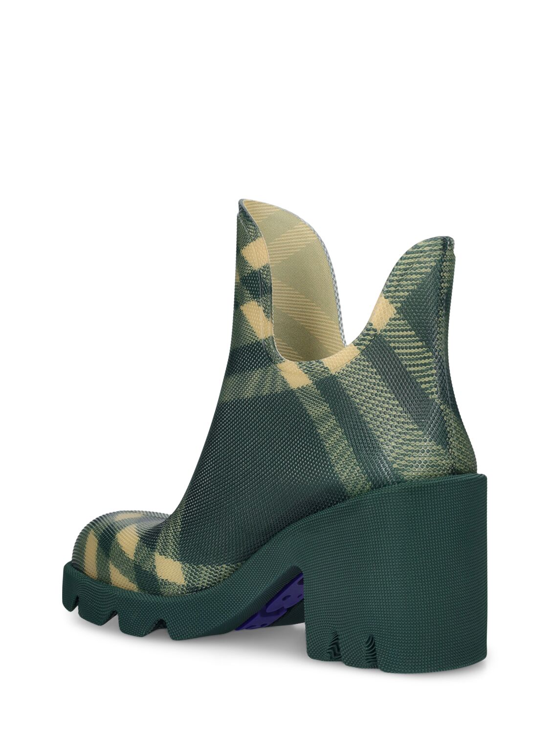 Shop Burberry 65mm Lf Marsh Rubber Rainboots In Grün,gelb