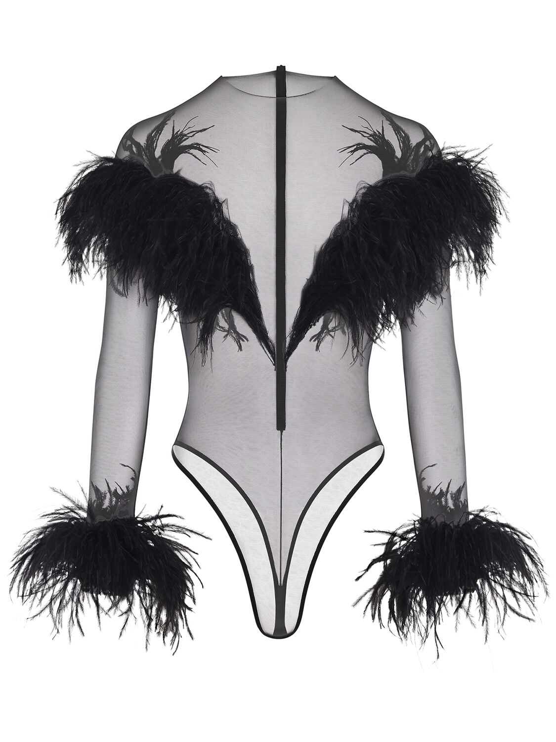 Image of Tulle & Feathers Long Sleeve Bodysuit
