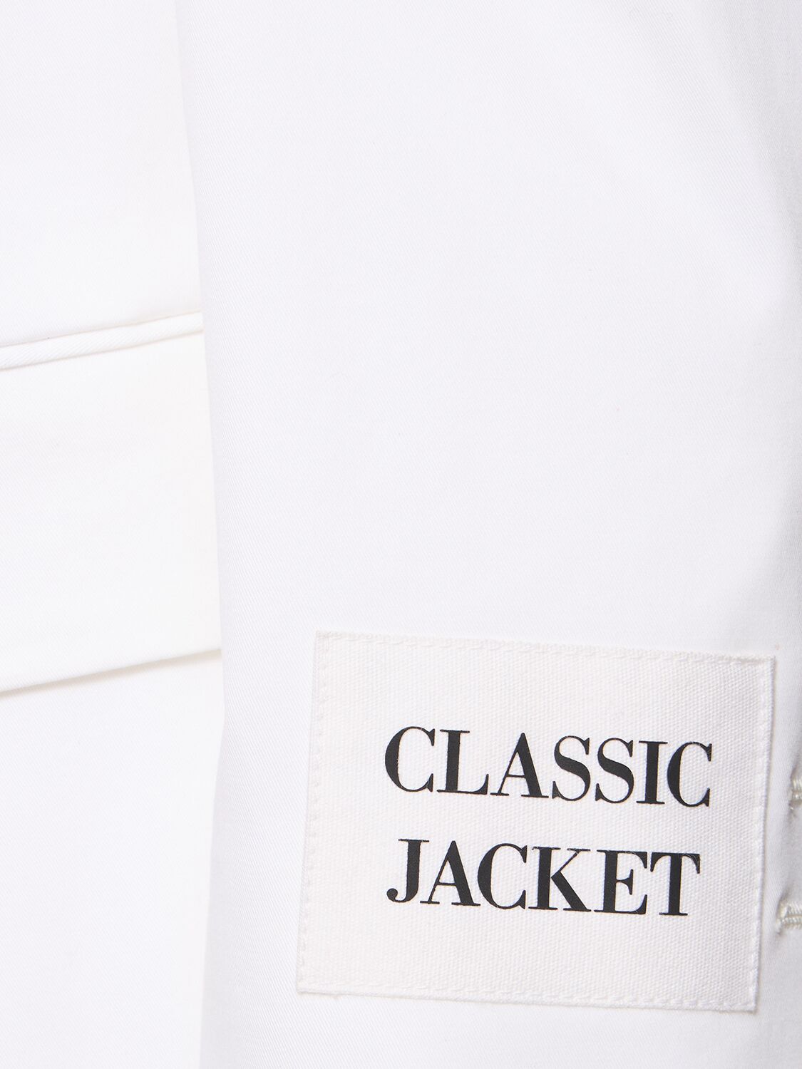 Shop Moschino Cotton Duchesse Double Breasted Blazer In White