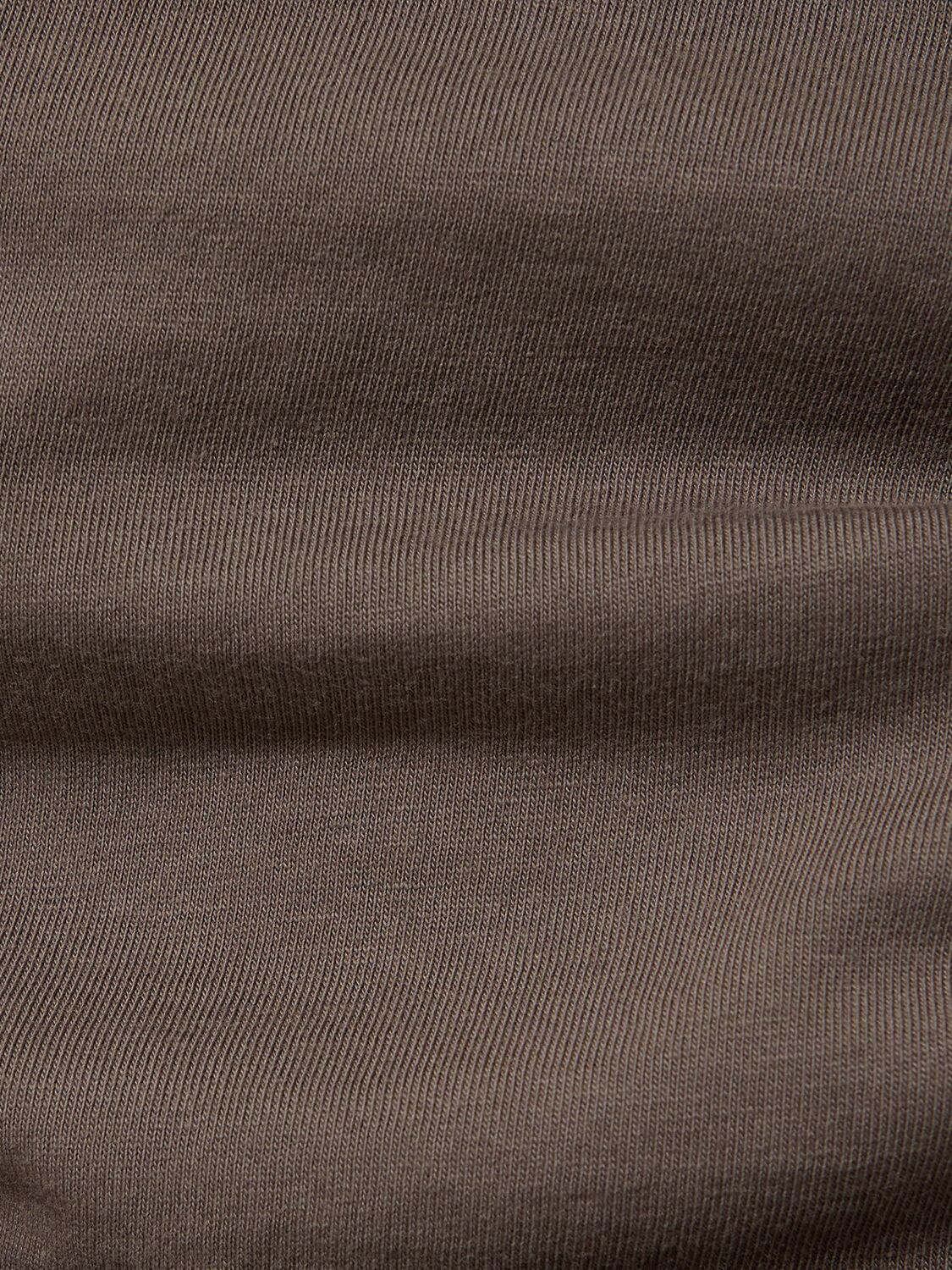 Shop Rick Owens Basic Cotton T-shirt In Dust