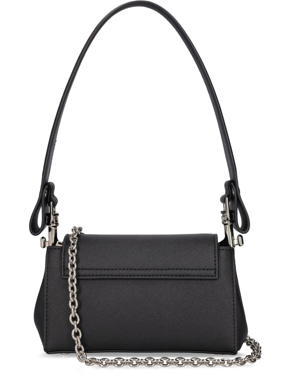 Shop Vivienne Westwood Small Hazel Faux Leather Shoulder Bag In Black