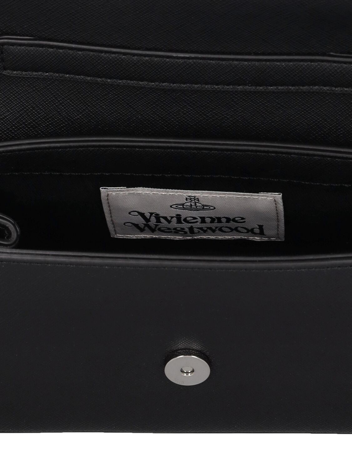 Shop Vivienne Westwood Small Hazel Faux Leather Shoulder Bag In Black