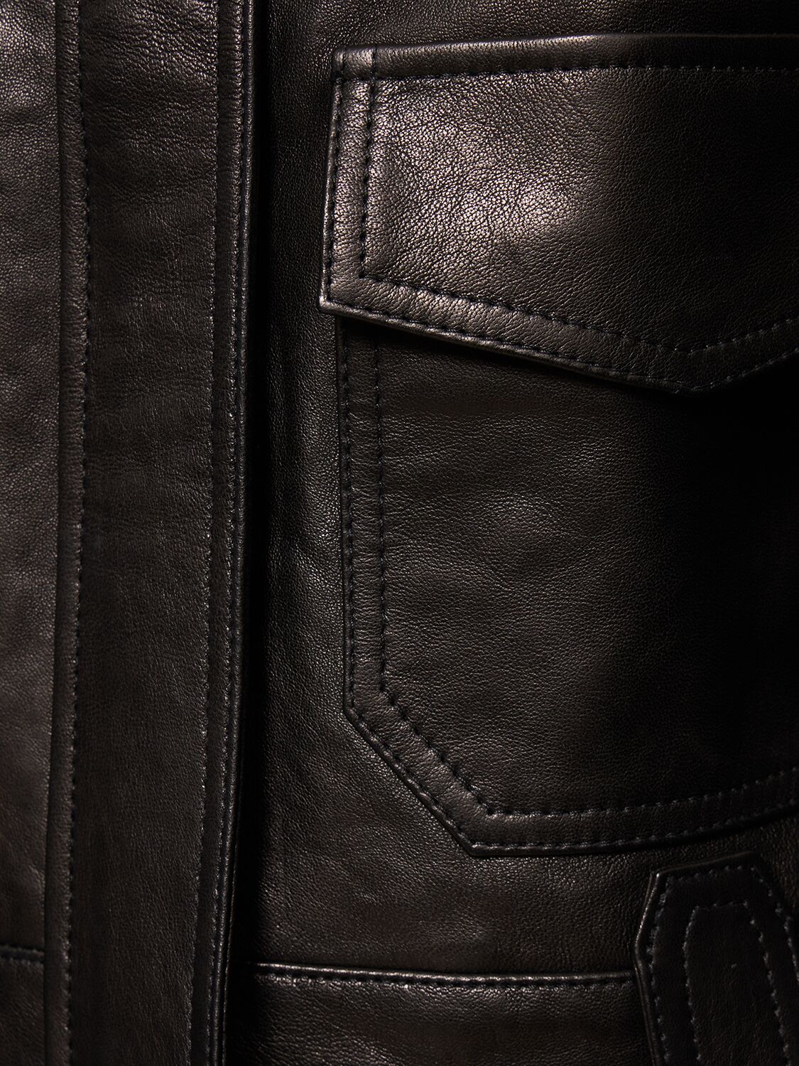 Shop Khaite Cordelia Leather Jacket In Black