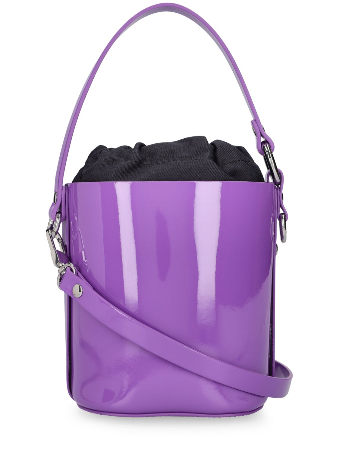 Shop Vivienne Westwood Daisy Leather Bucket Bag In Purple