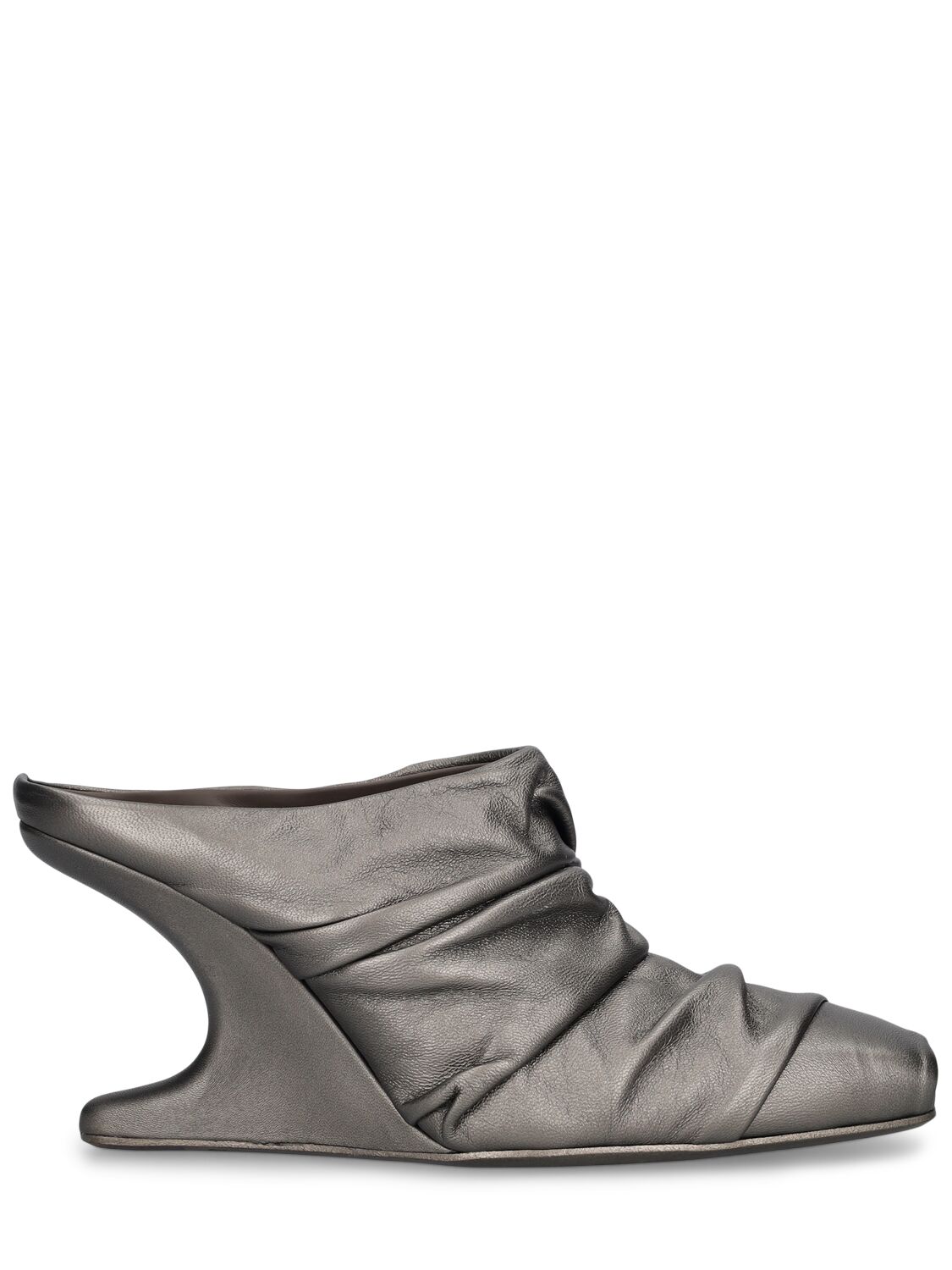Rick Owens 80mm Cantilever Leather Mules In Multi