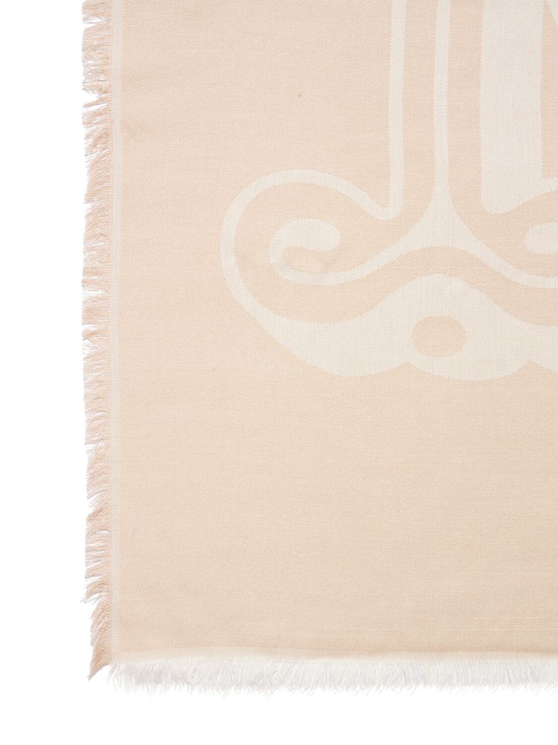 MAX MARA DOROTY MAXI MONOGRAM JACQUARD SILK SCARF 