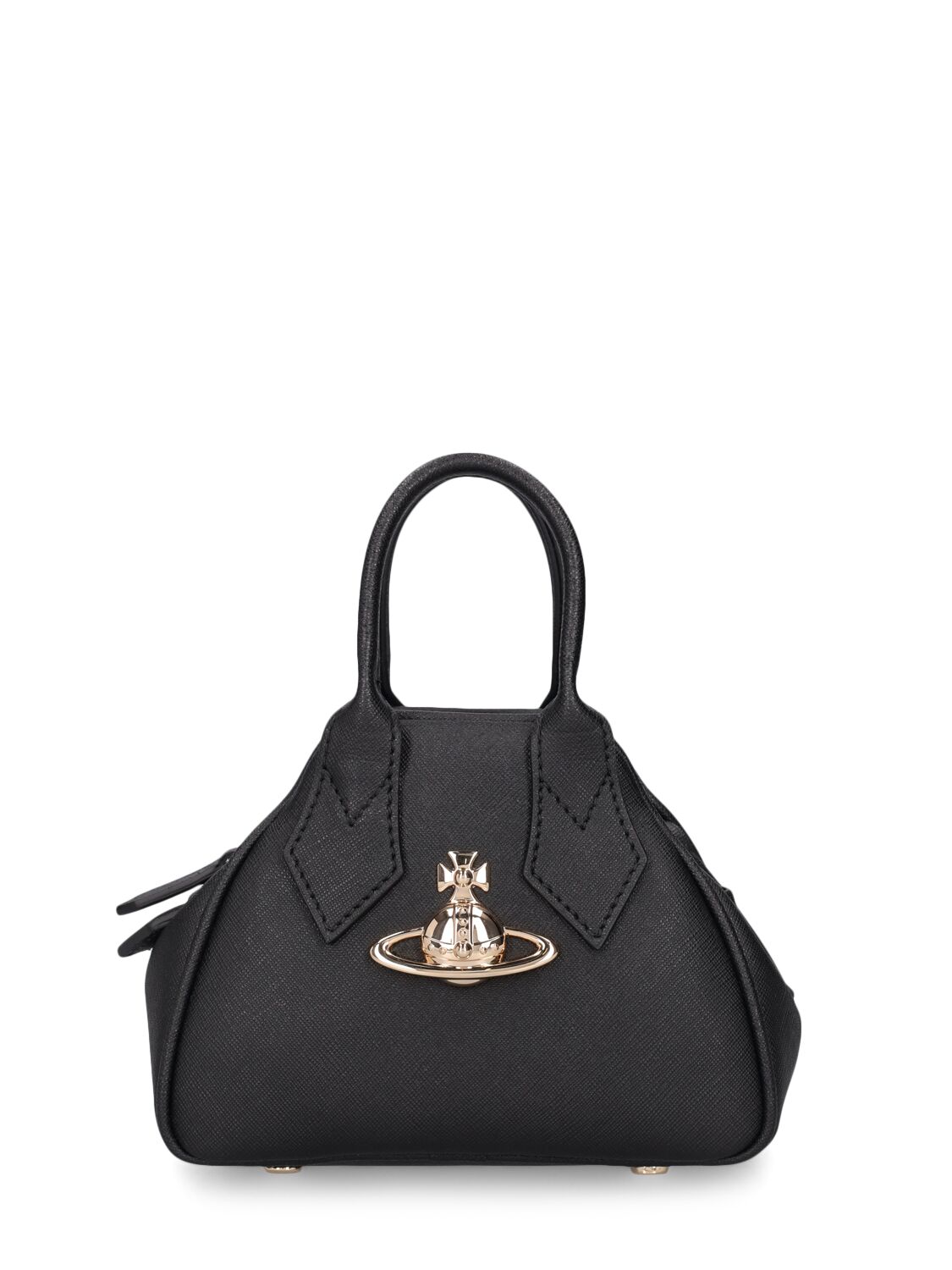 Vivienne Westwood Mini Yasmin Faux Leather Bag In Black
