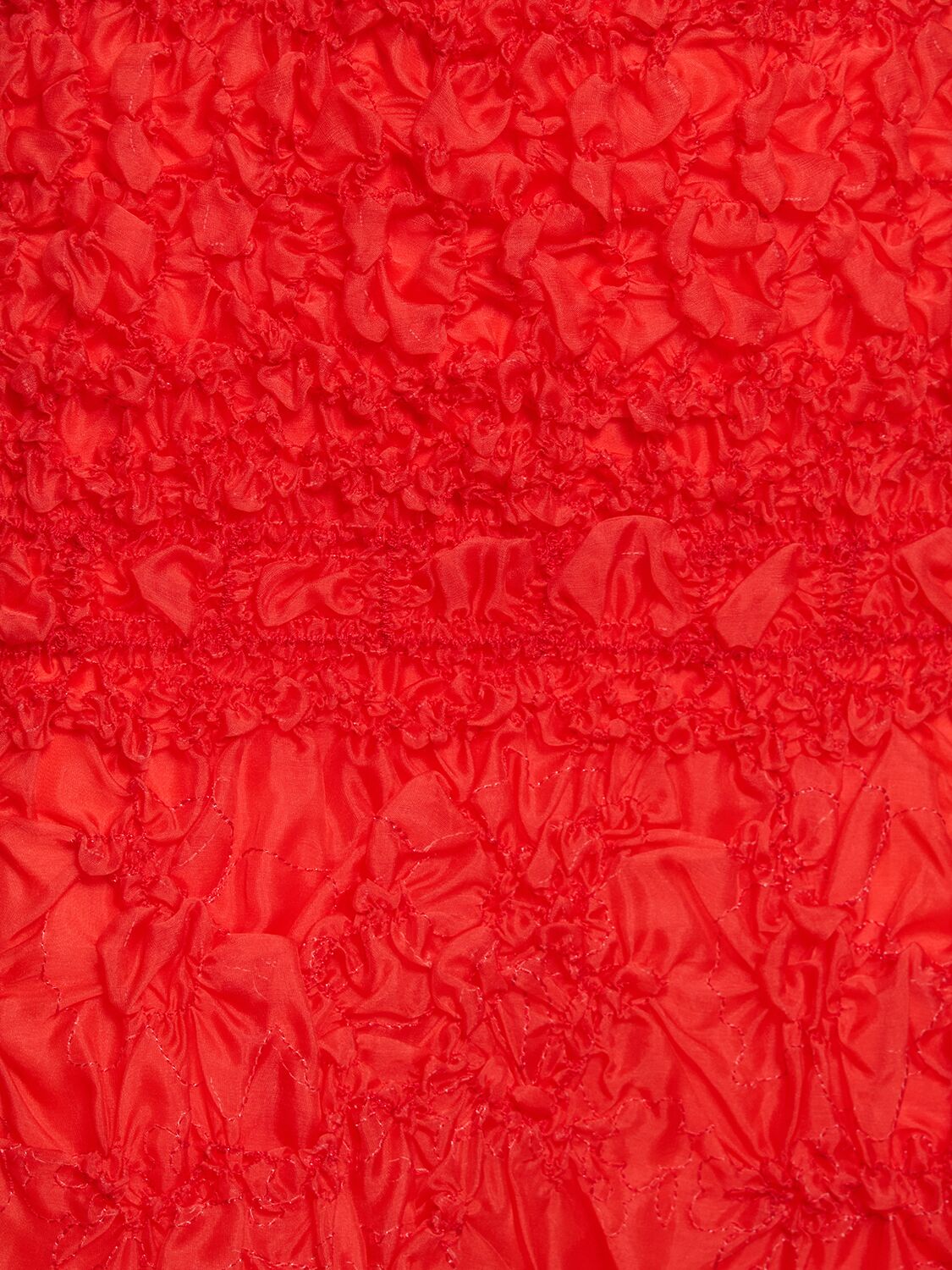 Shop Cecilie Bahnsen Vida Silk Organza Mini Skirt In Red